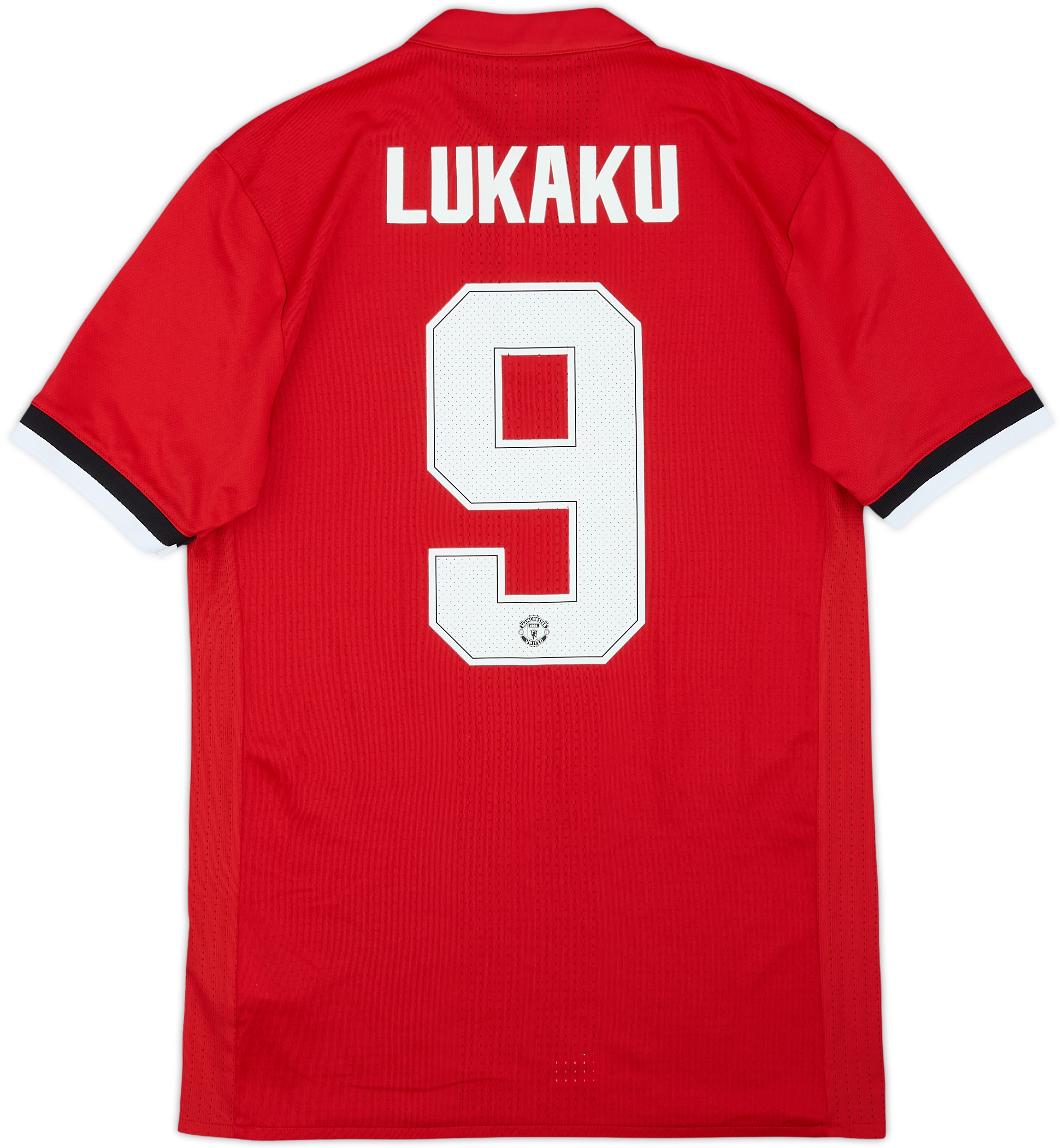 2017-18 Manchester United Player Issue Home Shirt Lukaku #9 - 8/10