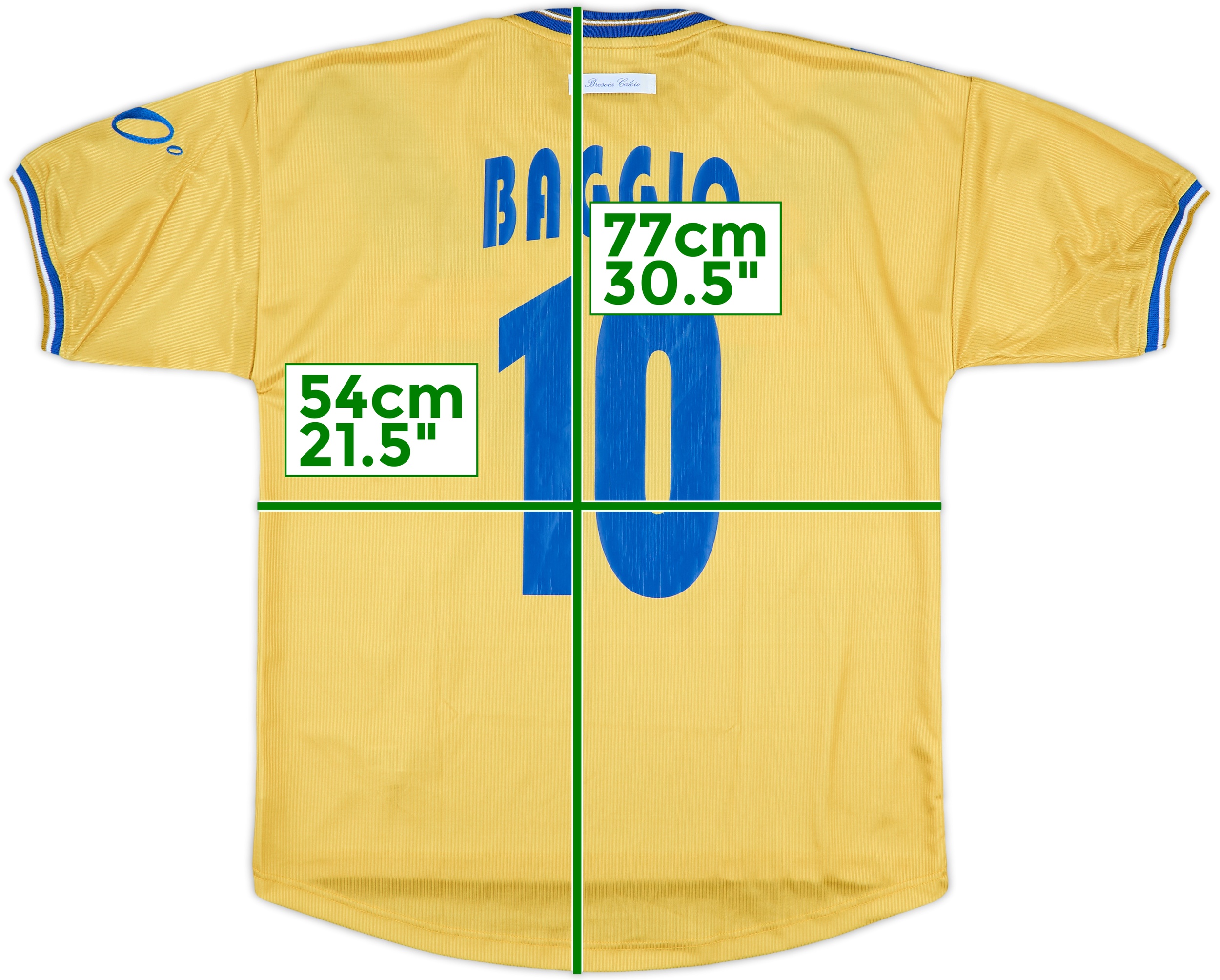 2001-02 Brescia Third Shirt Baggio #10 - 8/10 - (L)