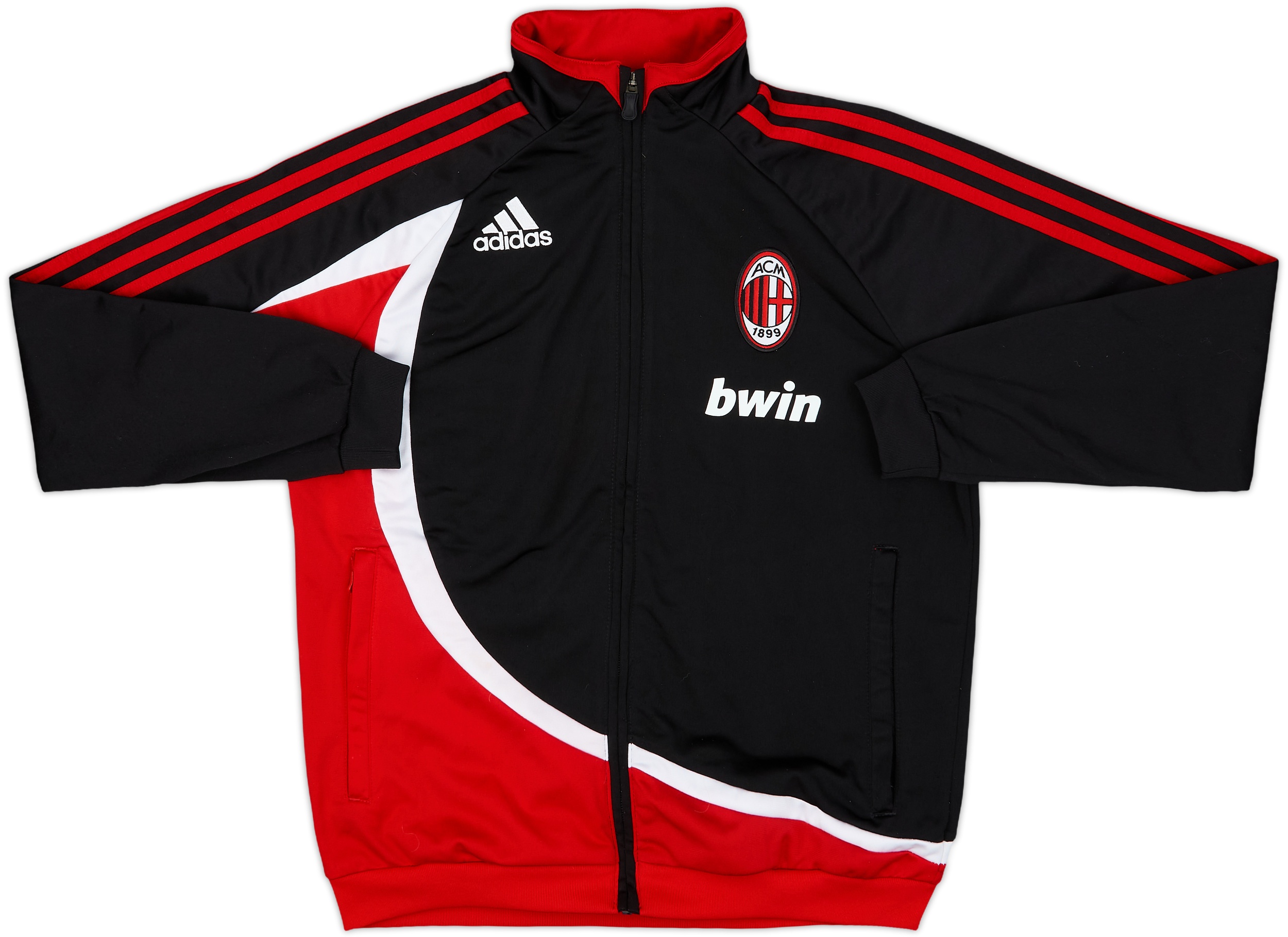 2007-09 AC Milan adidas Track Jacket - 8/10 - (L.Boys)