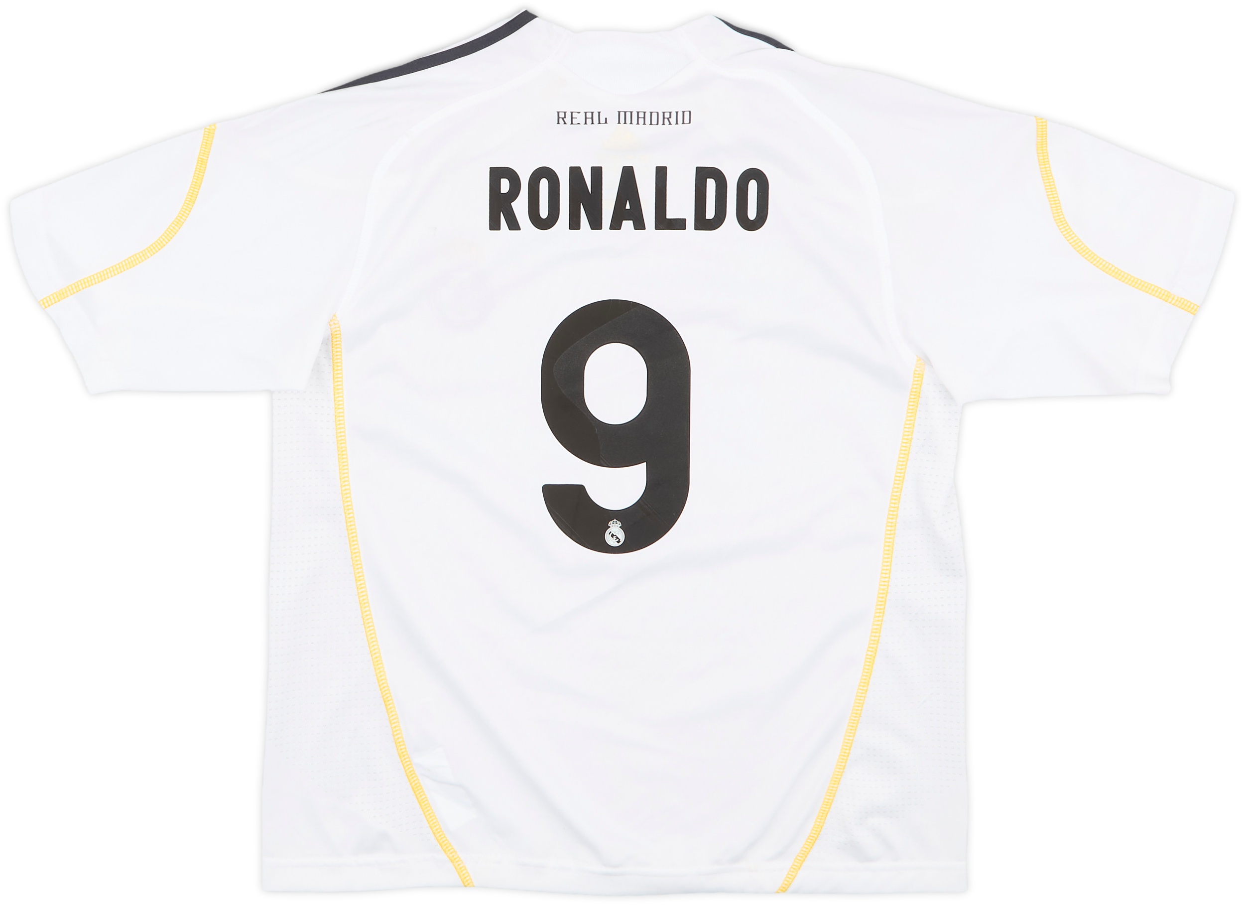 2009-10 Real Madrid Home Shirt Ronaldo #9 - 6/10 - (M.Boys)