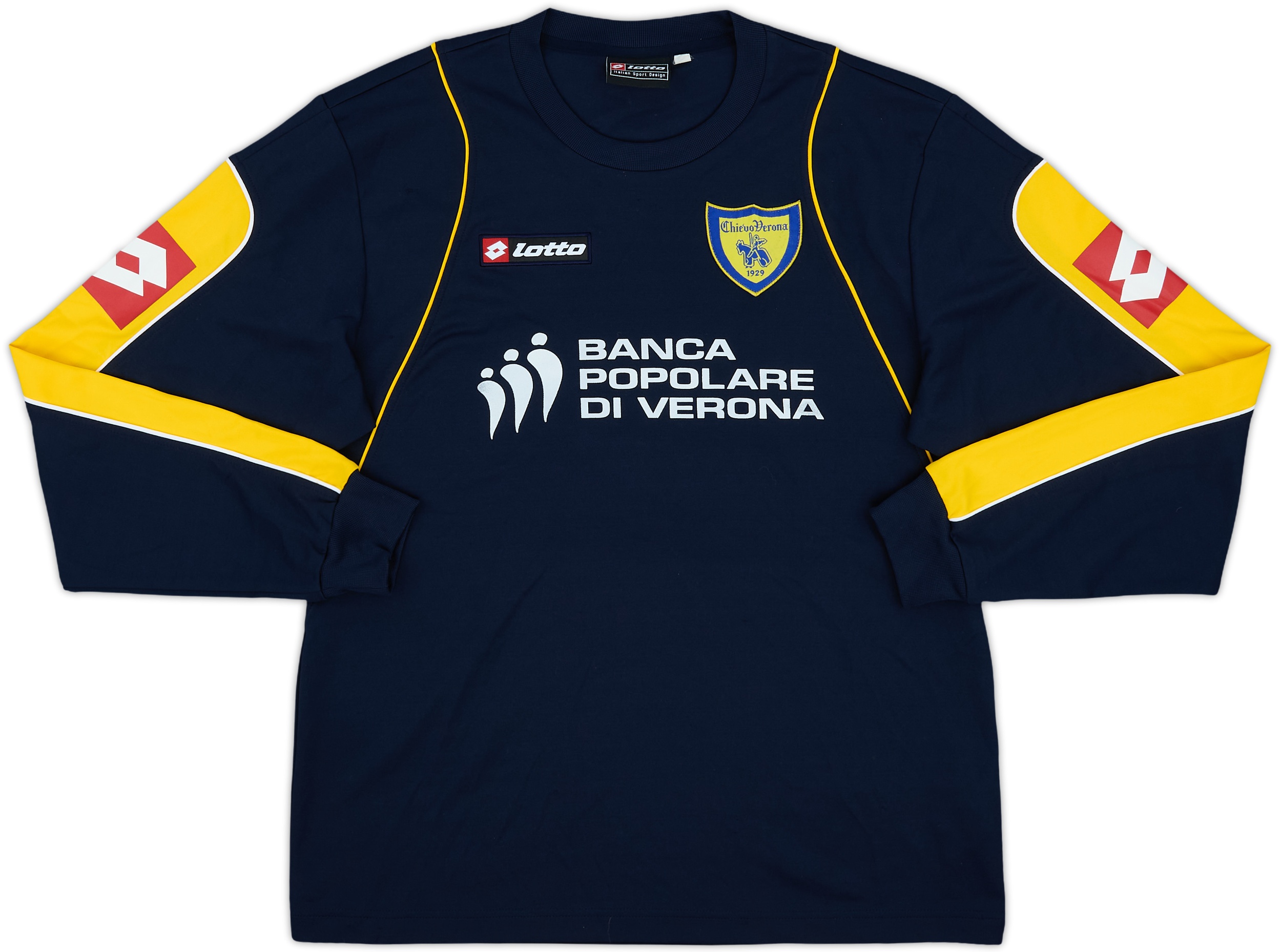 イタリア サッカー Joma Chievo Verona 2006-07 Chievo Verona Lotto Training L/S Shirt - 8/10 - (L)