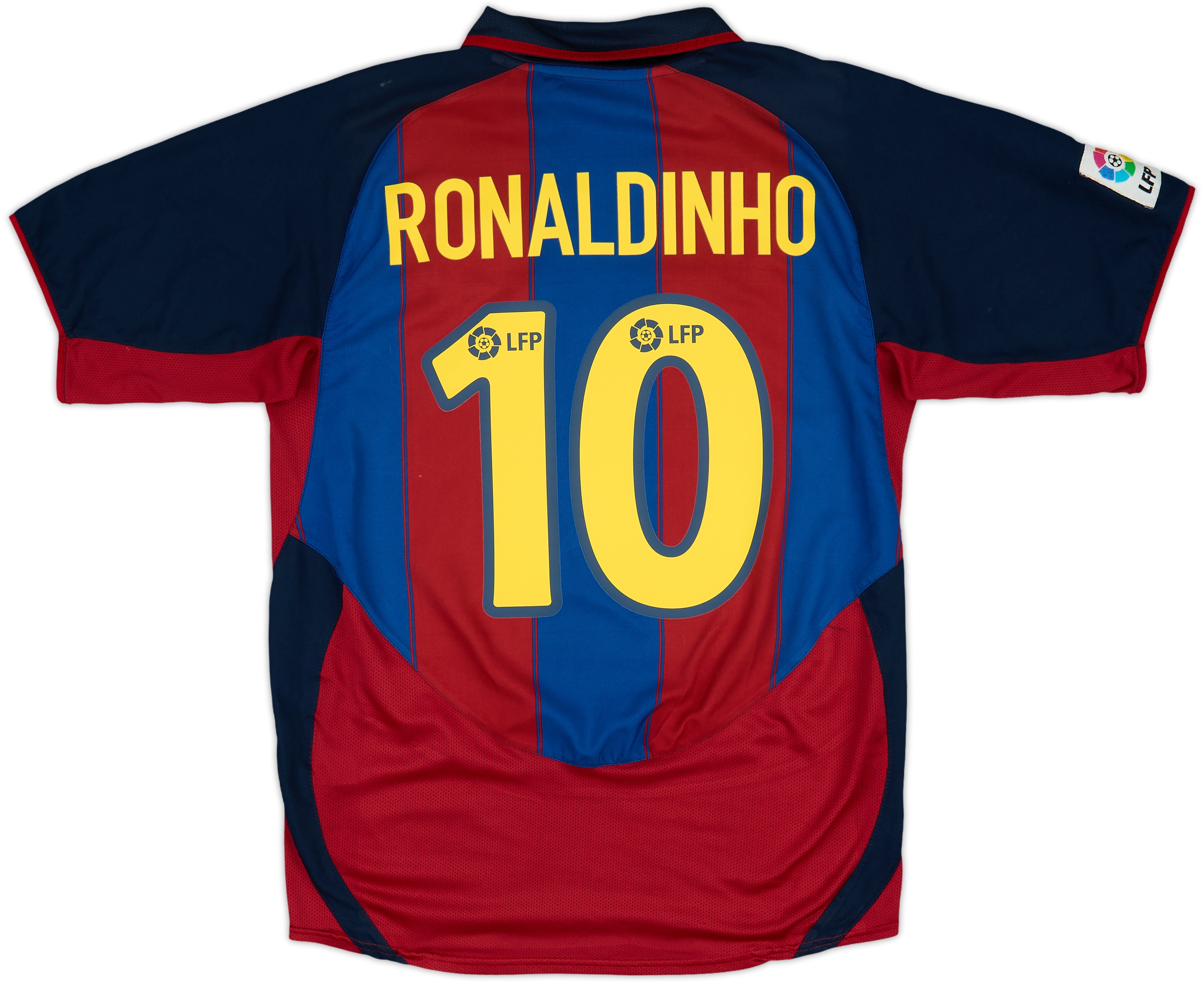 2003-04 Barcelona Home Shirt Ronaldinho #10 - 7/10 - (L)