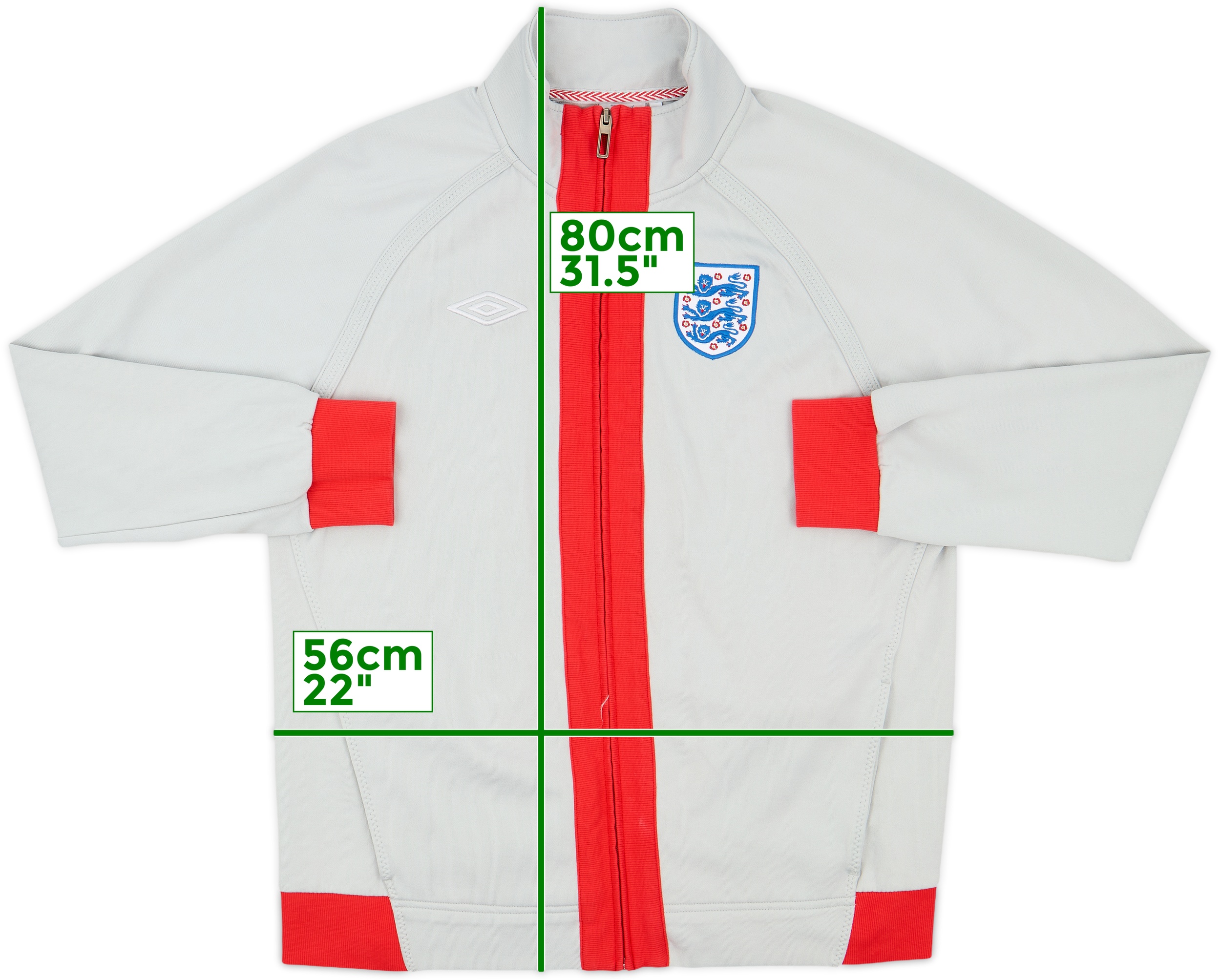 2010-11 England Umbro Track Jacket - 10/10 - (XL)