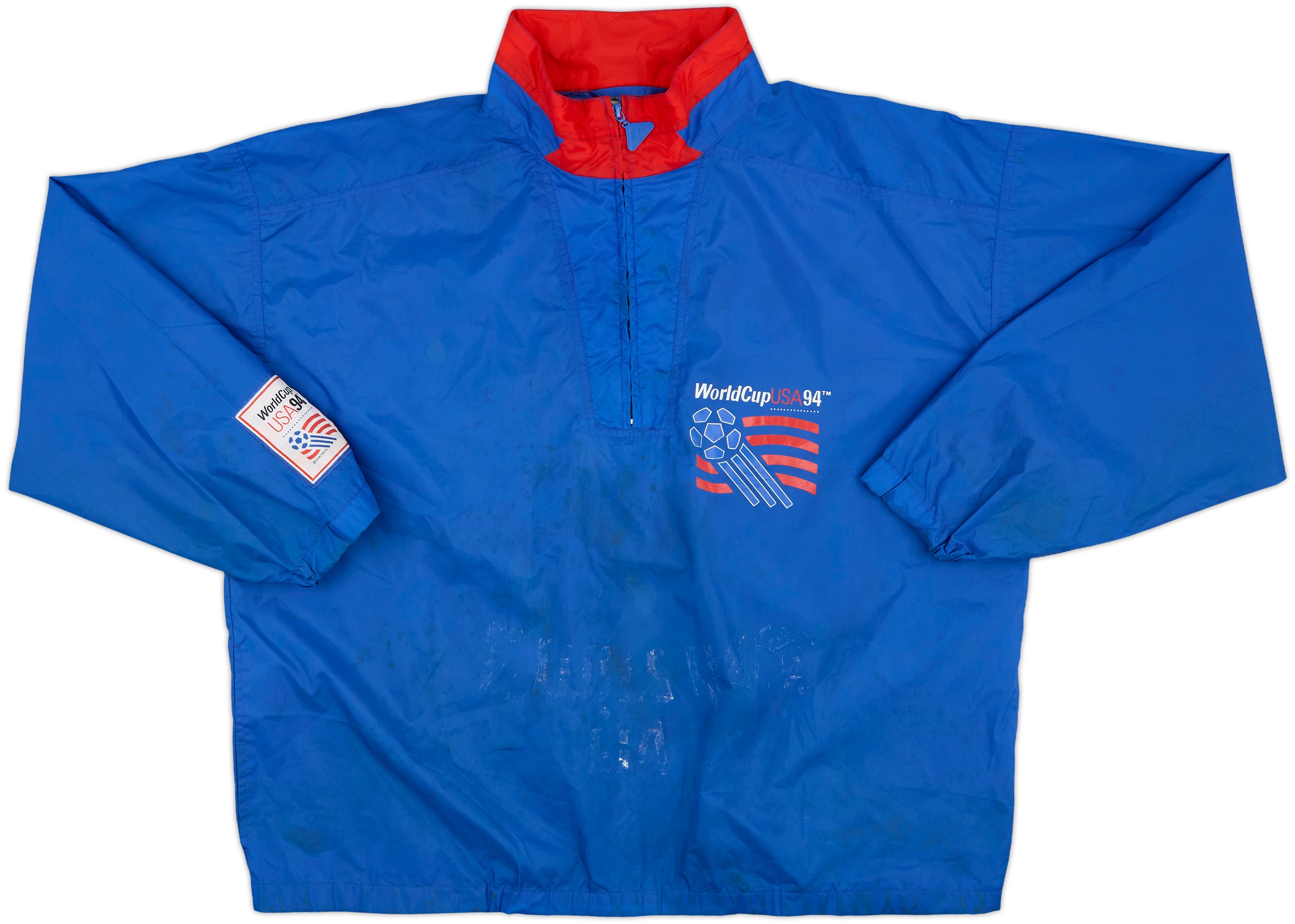 1994 World Cup USA 94 Apex 1/4 Zip Rain Jacket - 5/10 - (XL)