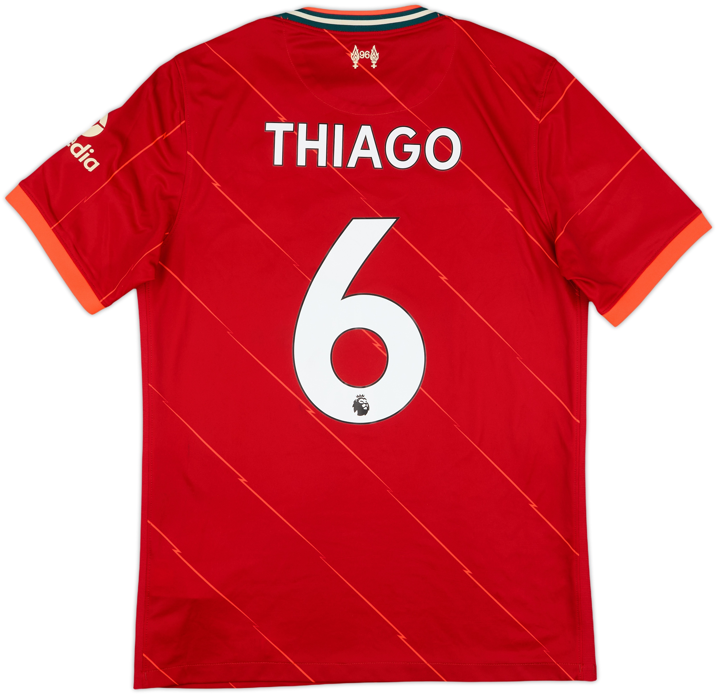 2021-22 Liverpool Home Shirt Thiago #6 - 8/10 - (M)