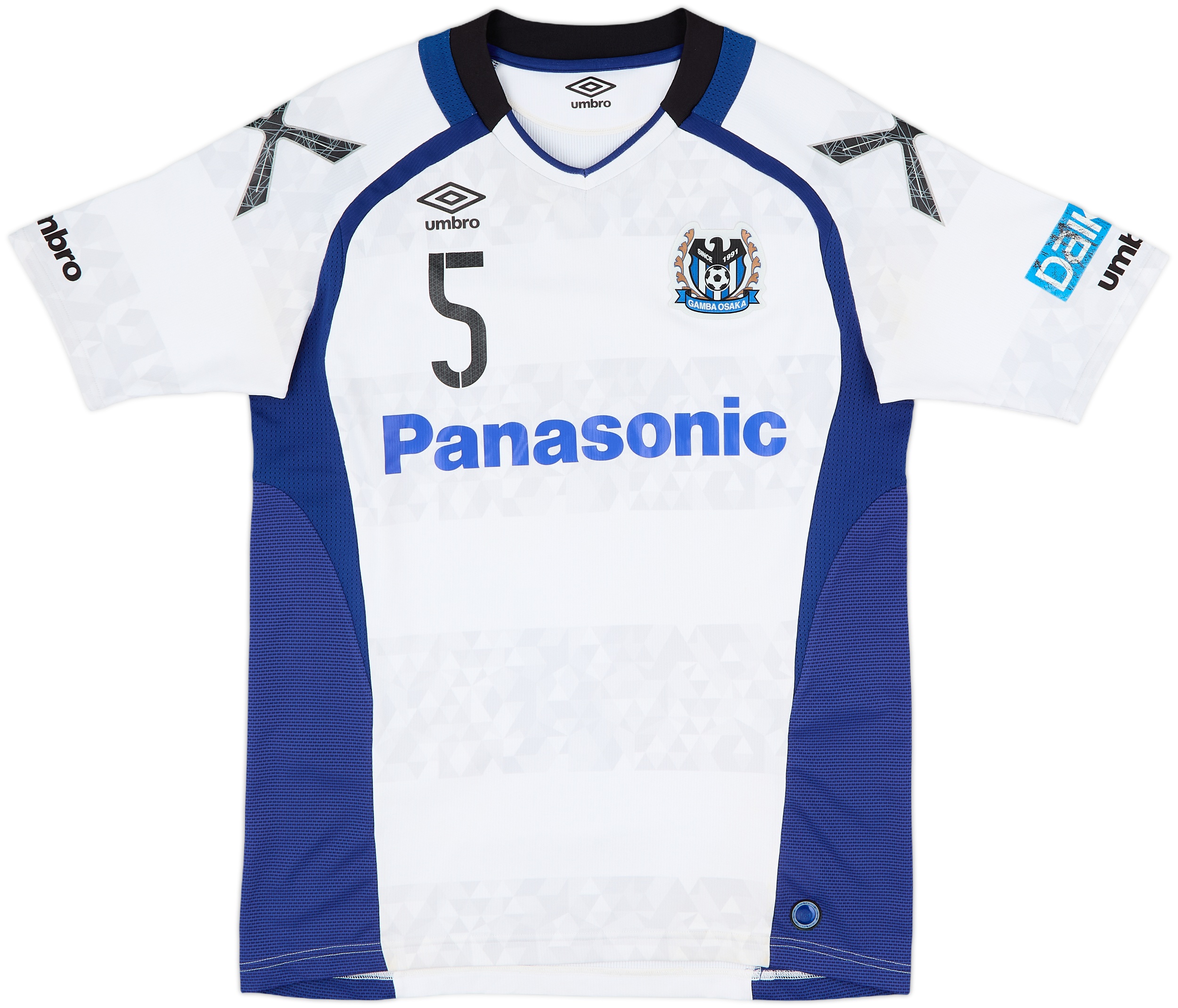 GAMBA OSAKA サッカーユニフォーム 123 2017 Gamba Osaka Away Shirt #5 - 7/10 - (L)