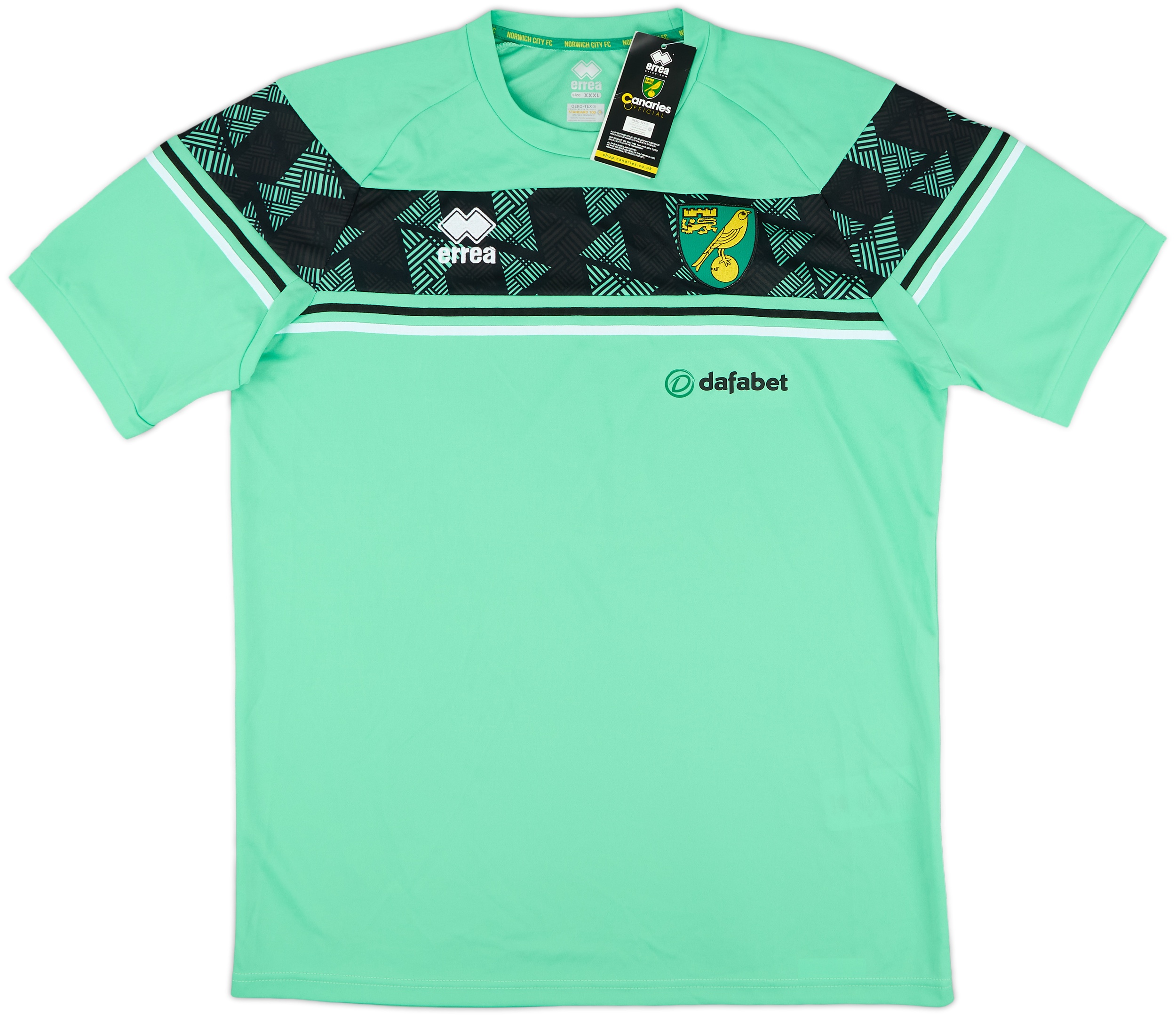 Maillot D'entraînement Errea Norwich City - Taille M - Homme - Vert
