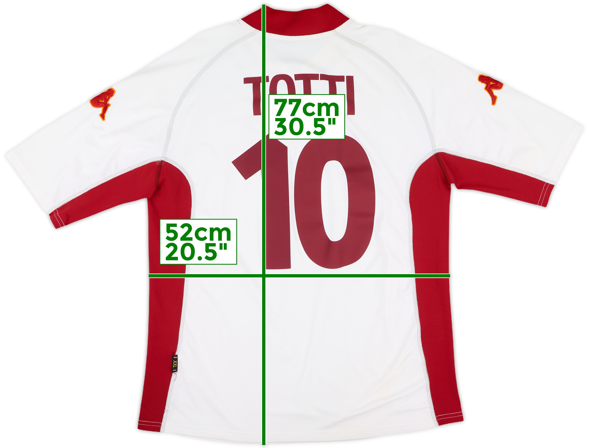 2001-02 Roma Away Shirt Totti #10 - 8/10 - (XXL)