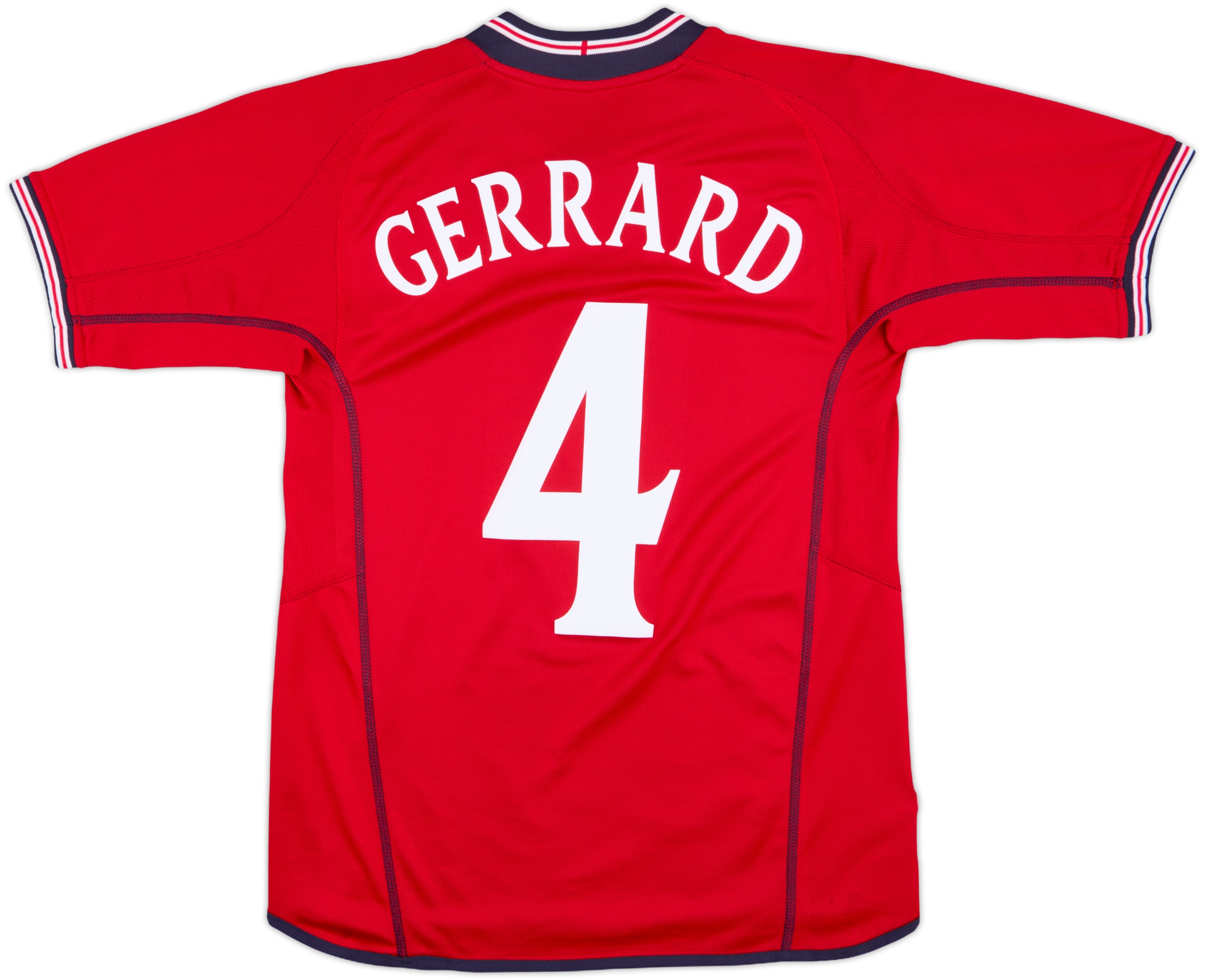 2002-04 England Away Shirt Gerrard #4 - 5/10 - (S)