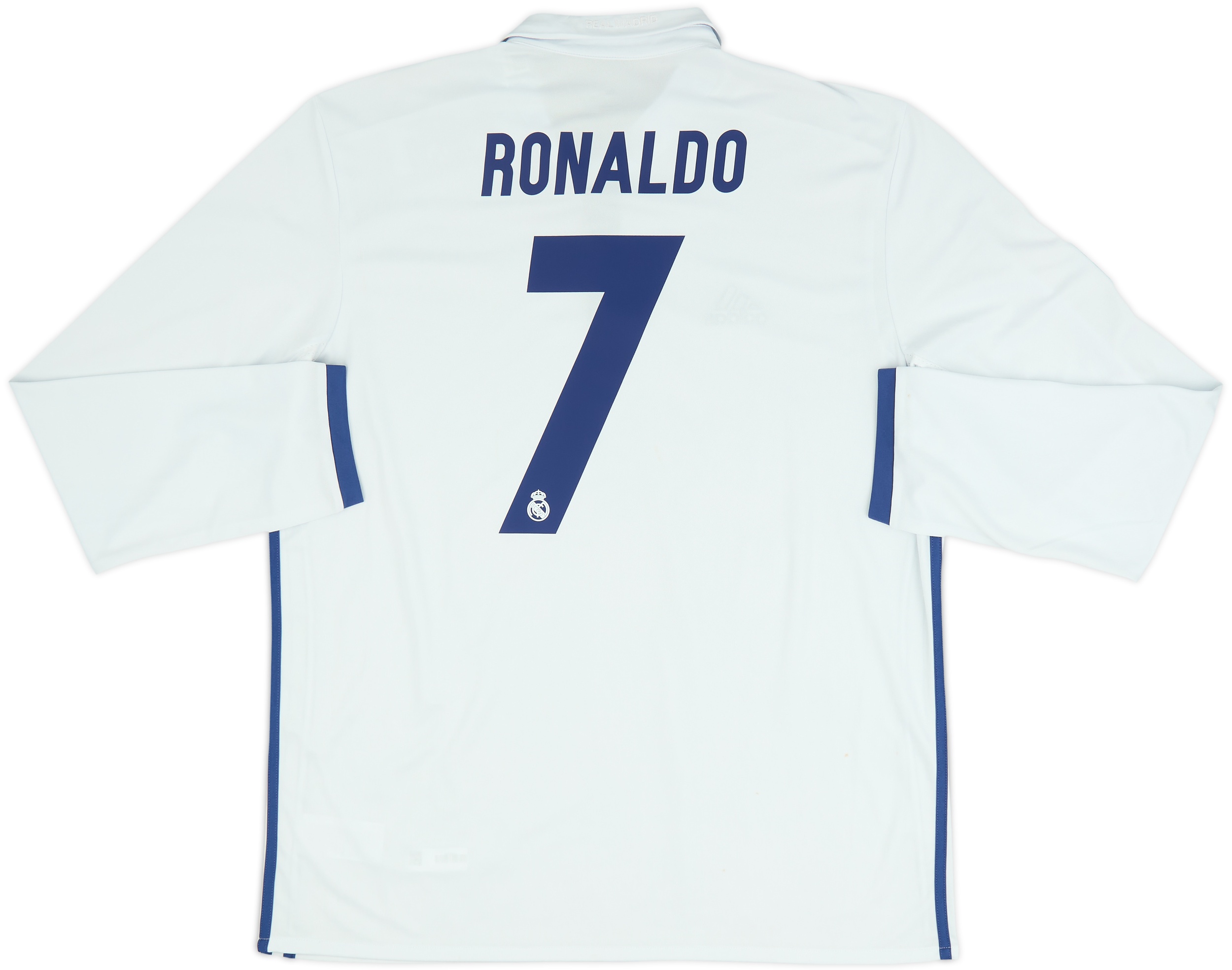 2016-17 Real Madrid Home L/S Shirt Ronaldo #7 (XL)