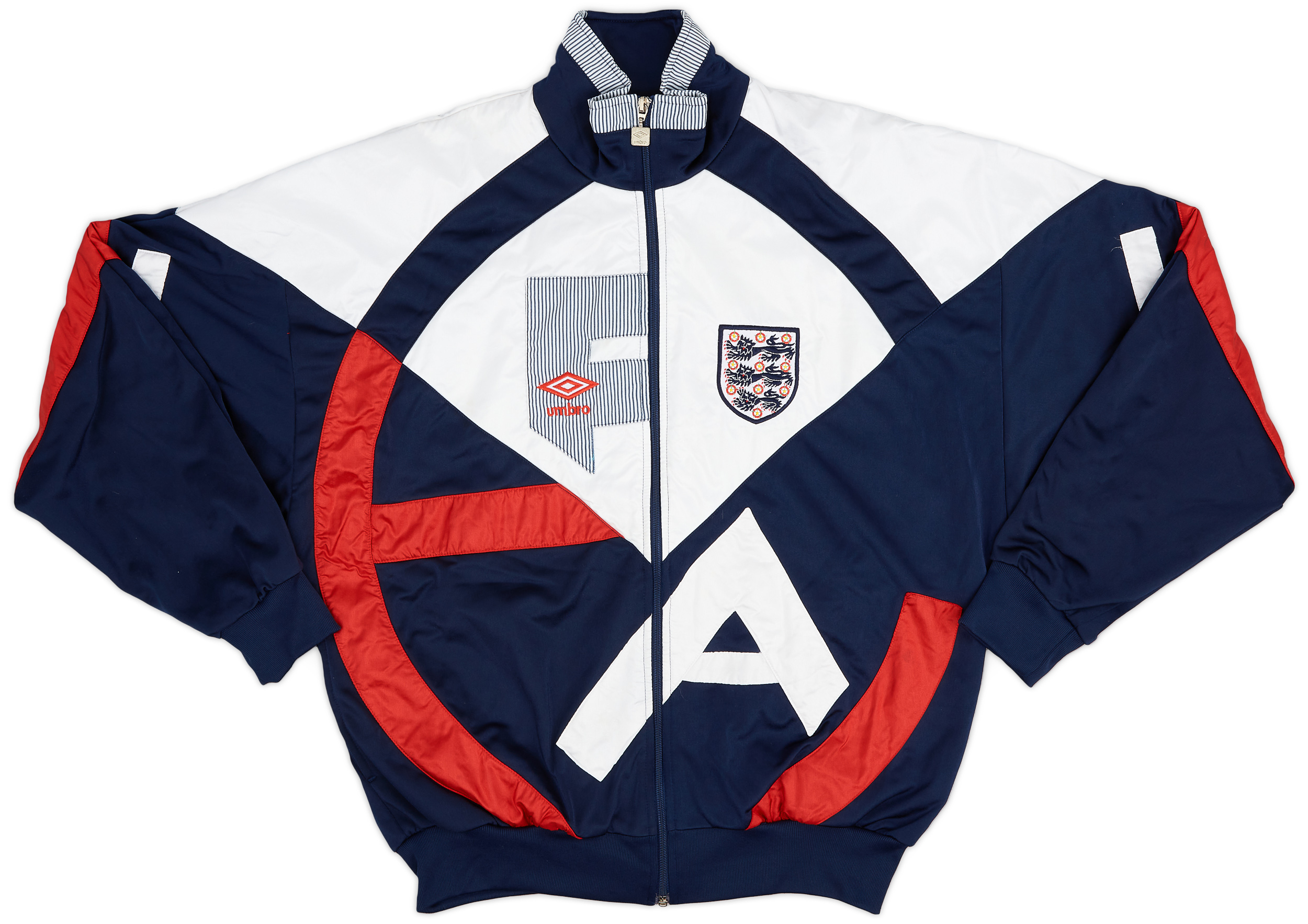 1990-92 England Umbro Track Jacket - 9/10 - (M)