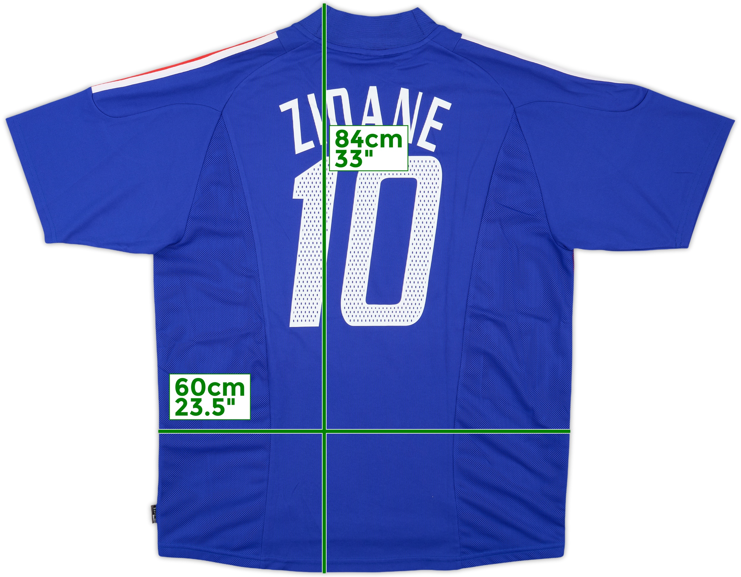 ウェア 2002 FRANCE ZIDANE  shirt 2002-04 France Player Issue Home Shirt Zidane #10 - 7/10 - (S)