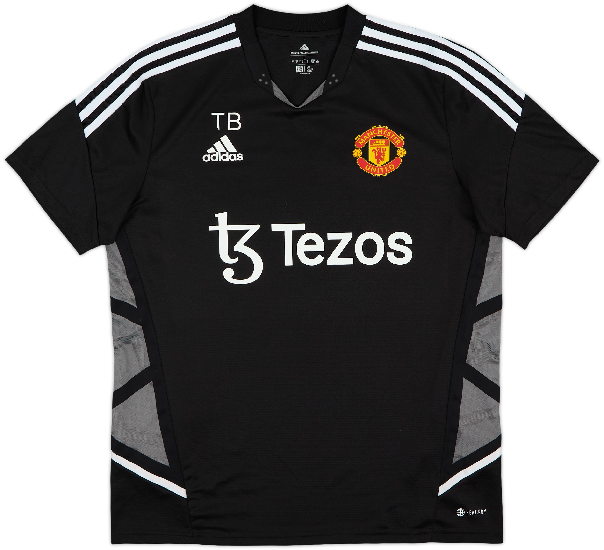 2022-23 Manchester United adidas Staff Issue Training Shirt TB - 8