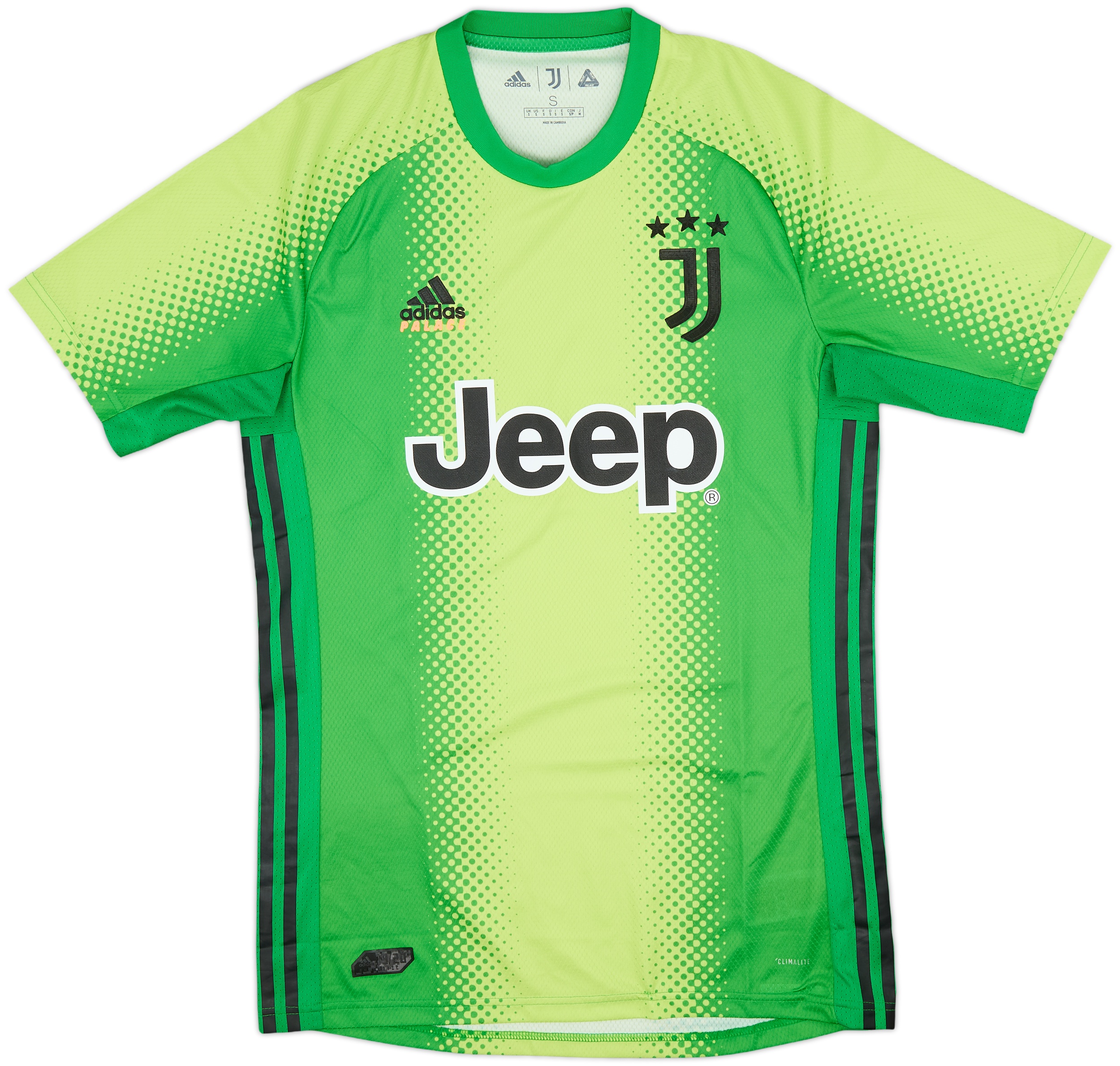 新品 PALACE × JUVENTUS プラシャツ XS 2019-20 Juventus x Palace Authentic GK S/S Shirt - 9/10 - (S)