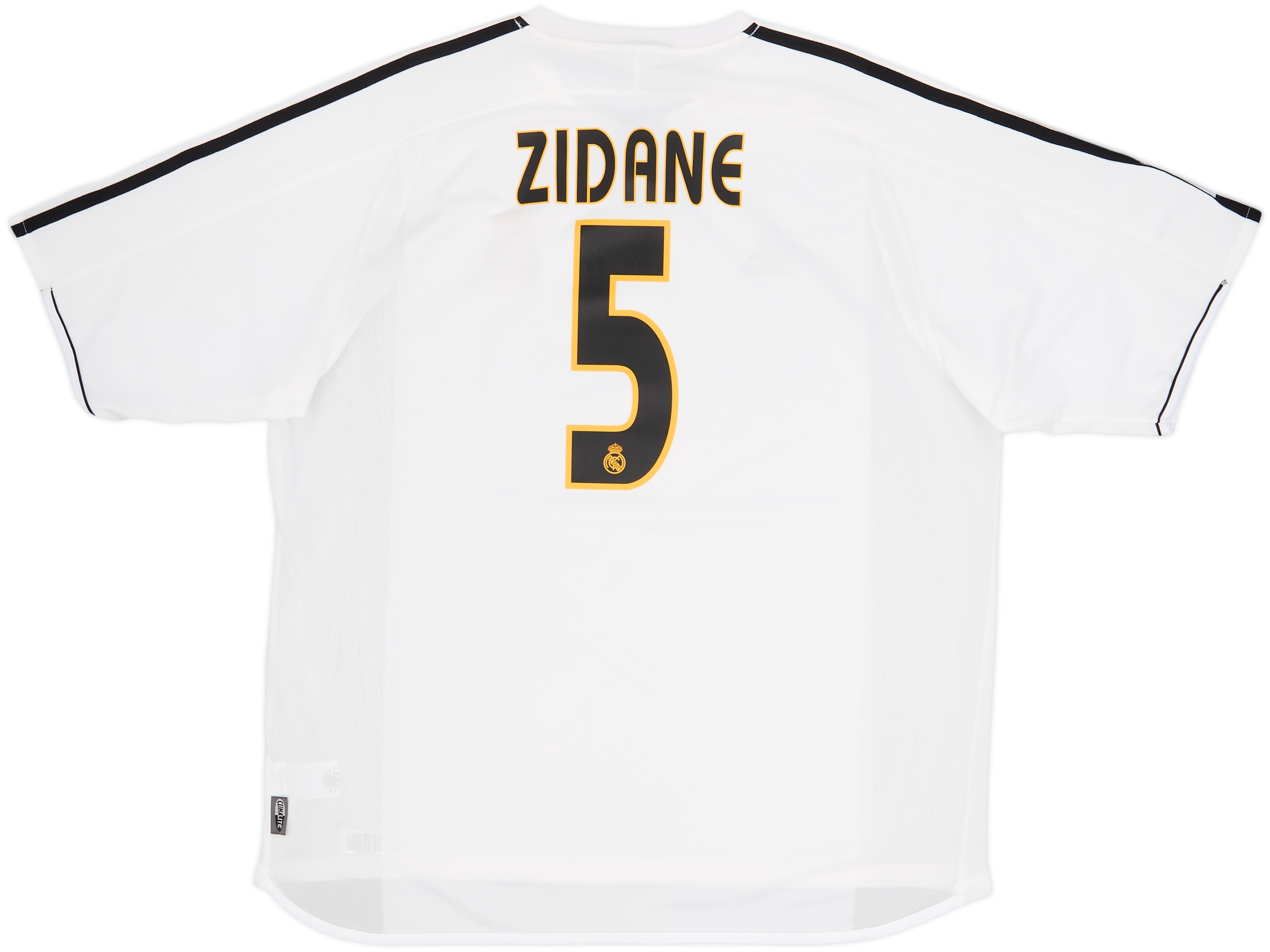 2003-04 Real Madrid Home Shirt Zidane #5 - 8/10 - (XL)