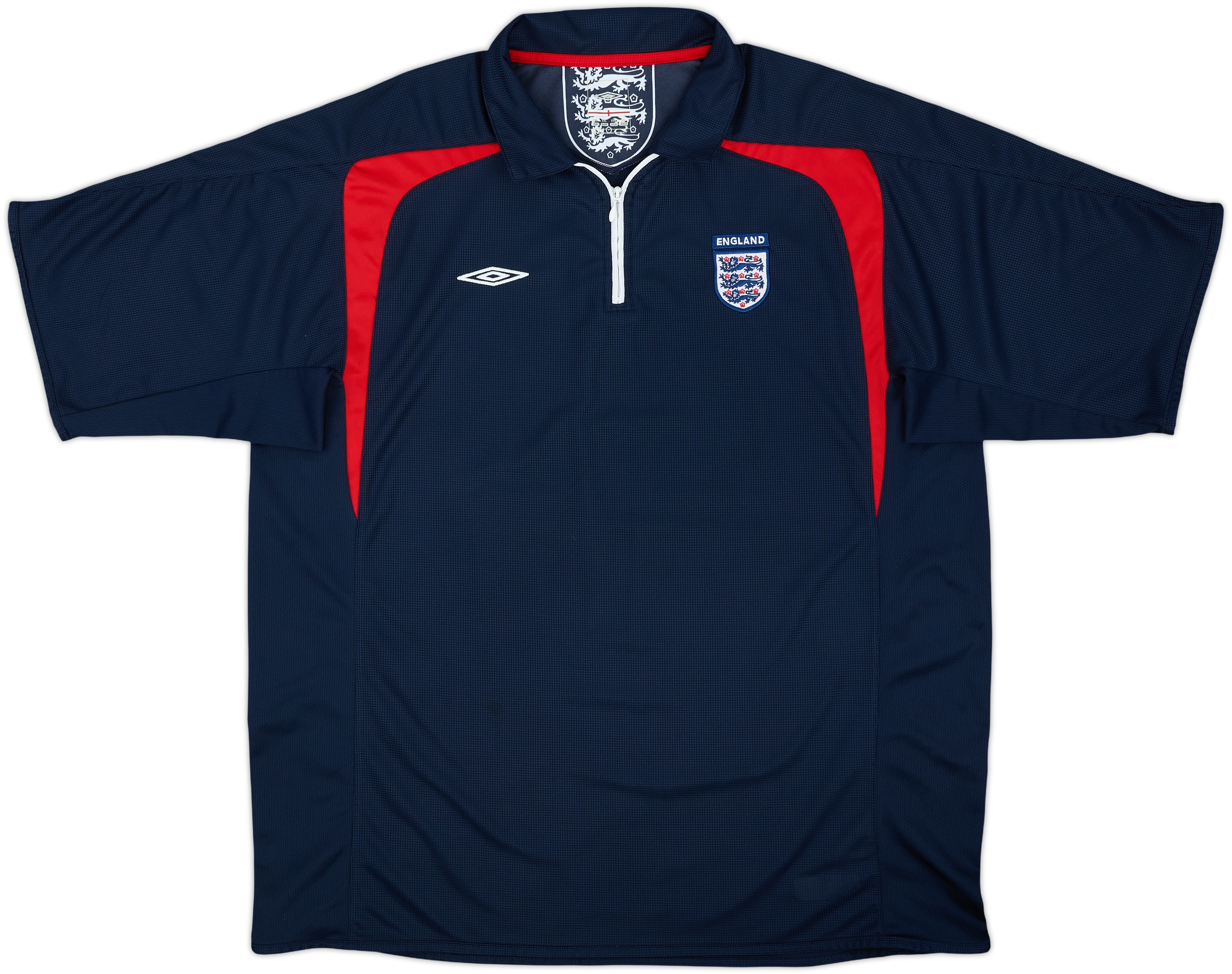 2005-06 England Umbro 1/4 Zip Training Shirt - 10/10 - (XXL)