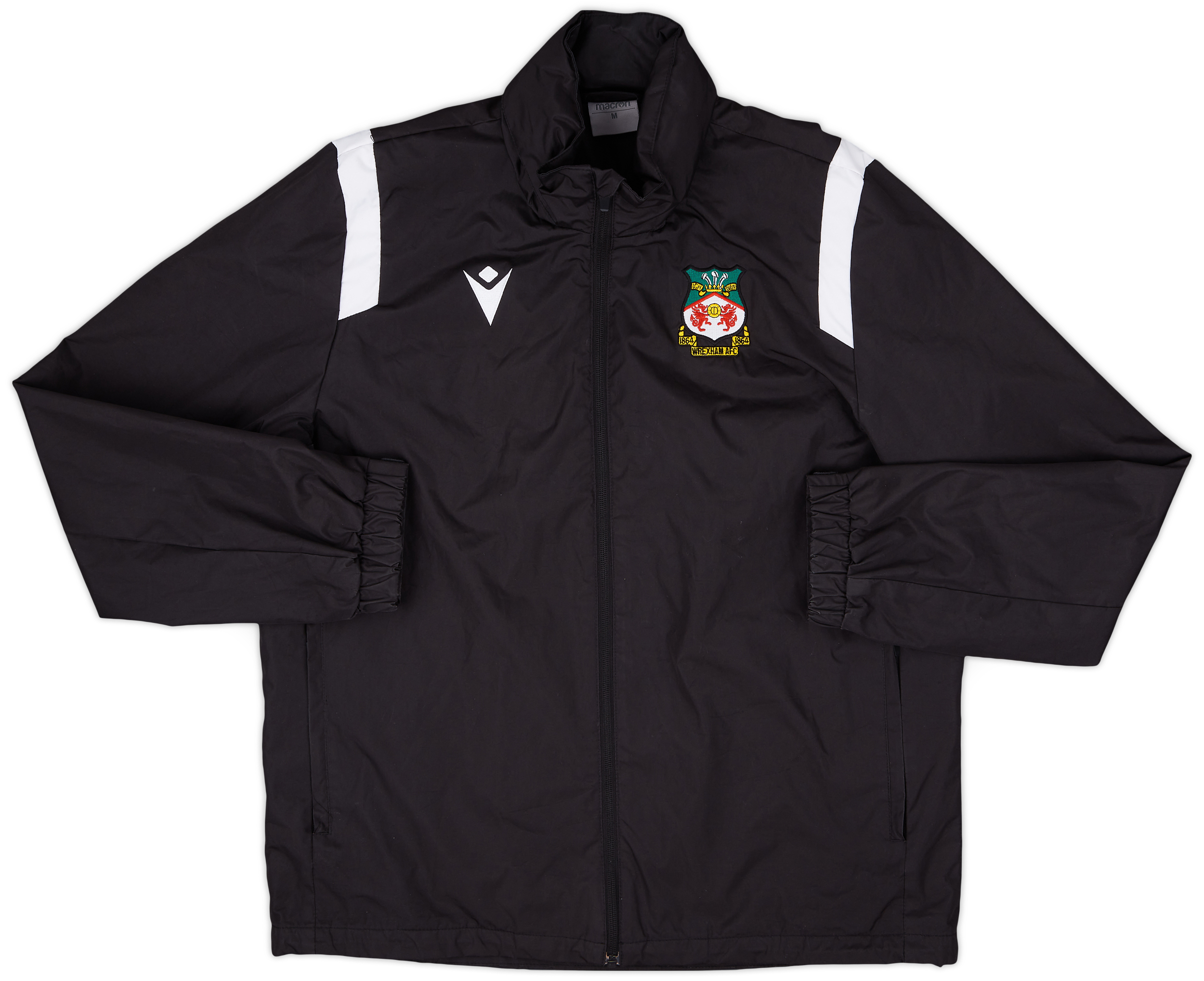 2019-20 Wrexham Macron Hooded Rain Jacket - 9/10 - (M)