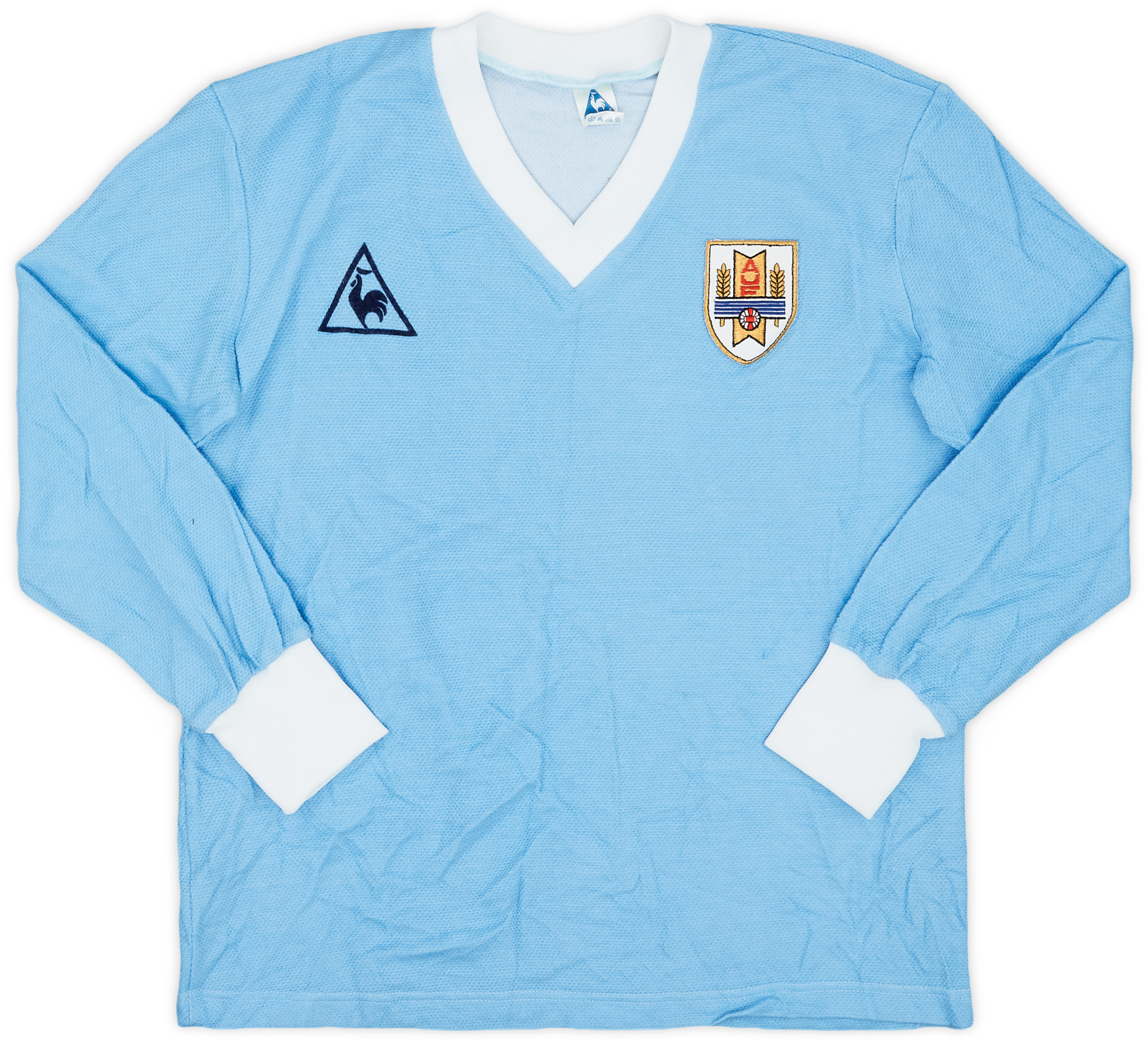 1986-90 Uruguay Home L/S Shirt - 8/10 - (S)