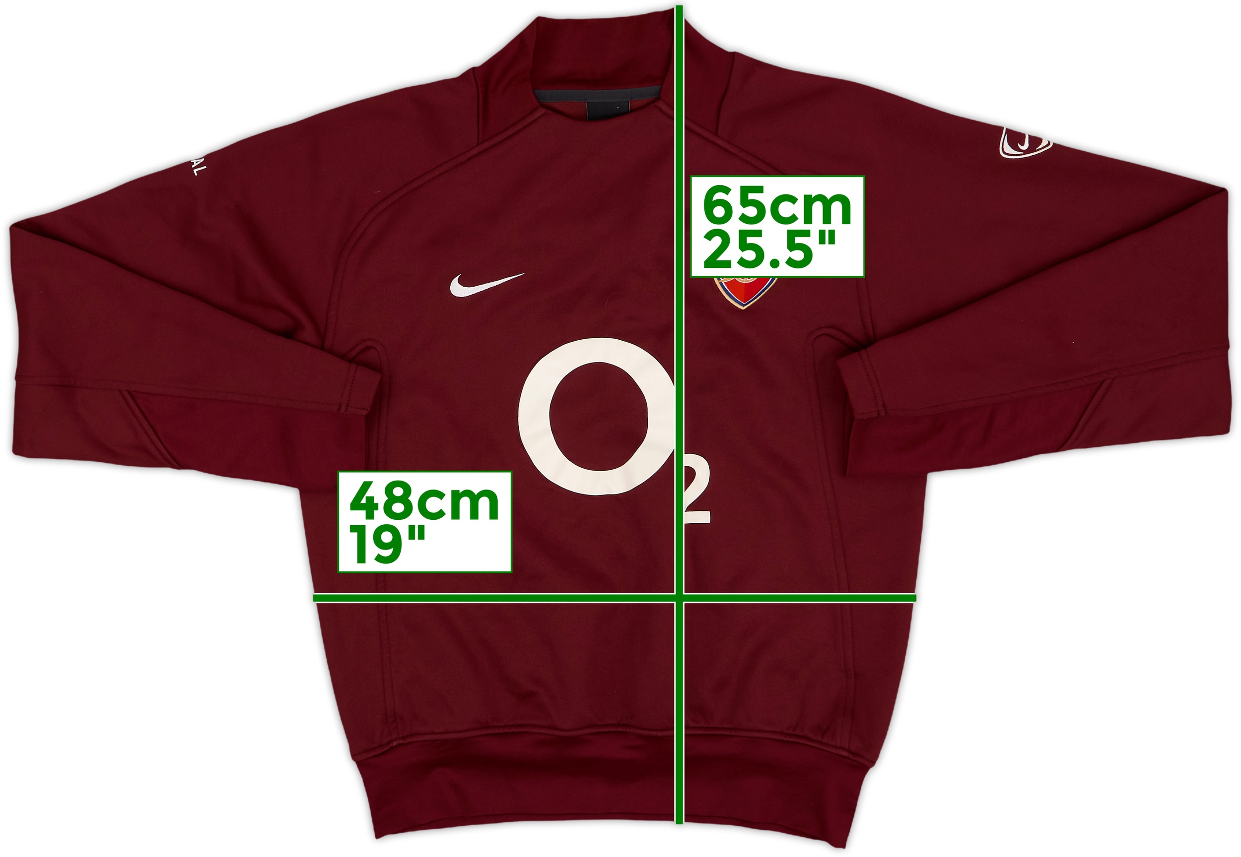 2005-06 Arsenal Nike Sweat Top - 8/10 - (S)