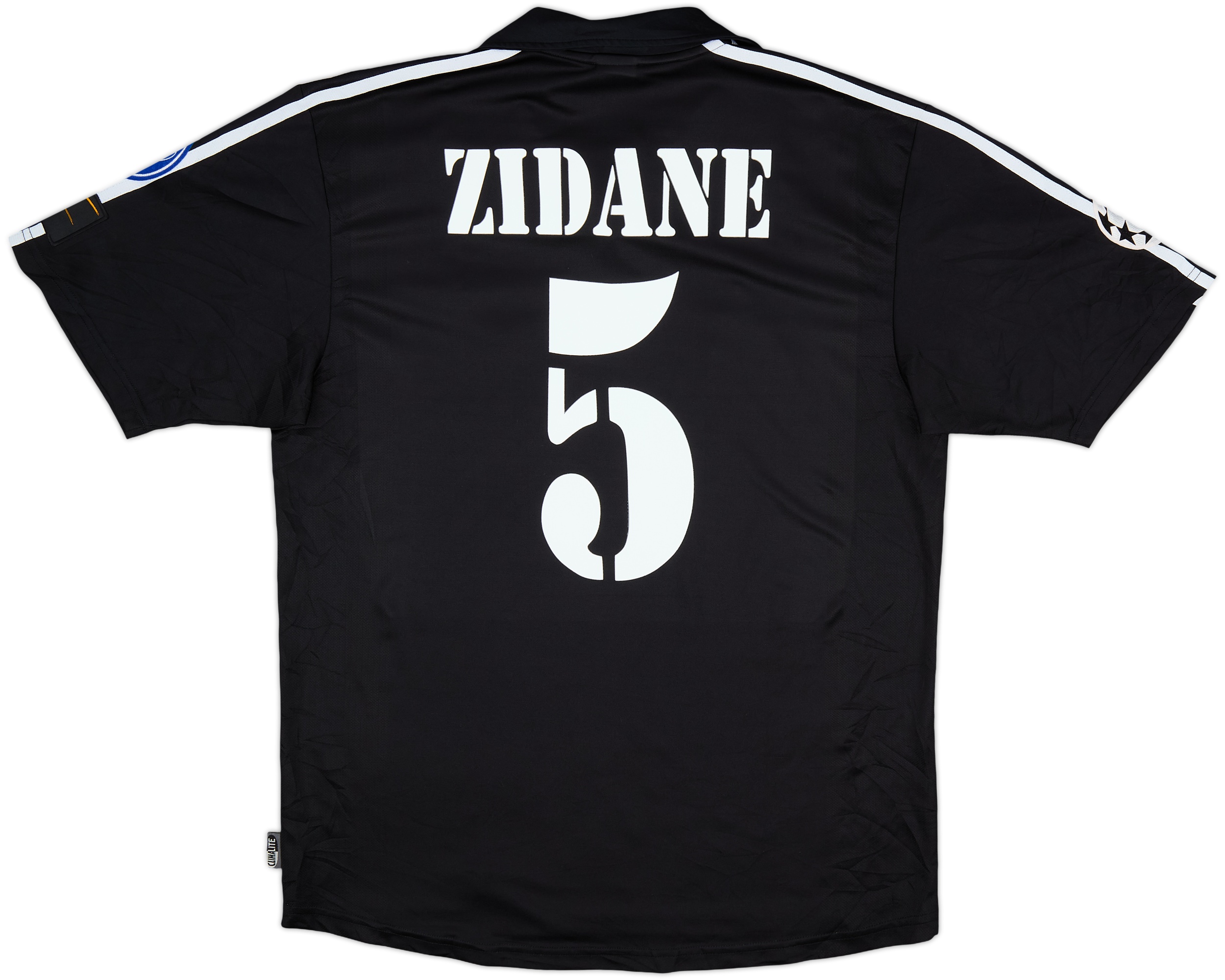 2001-02 Real Madrid CL Away Shirt Zidane #5 - 8/10 - (M)