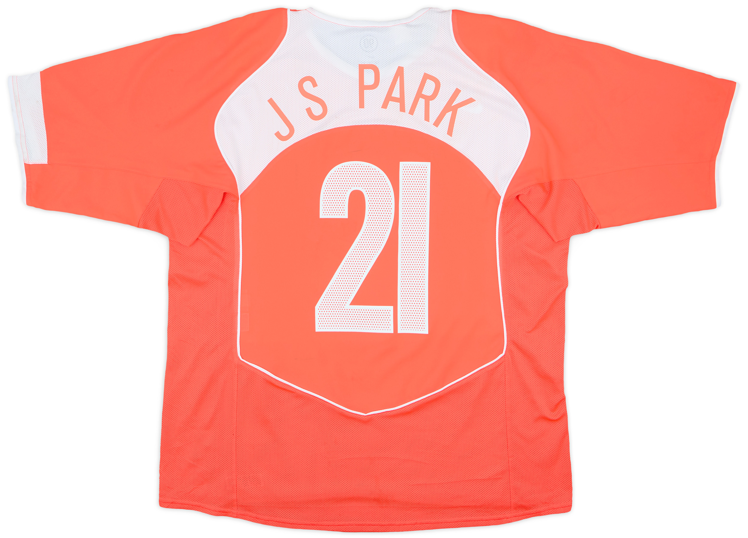 2004-06 South Korea Home Shirt J.S.Park #21 - 6/10 - (S)