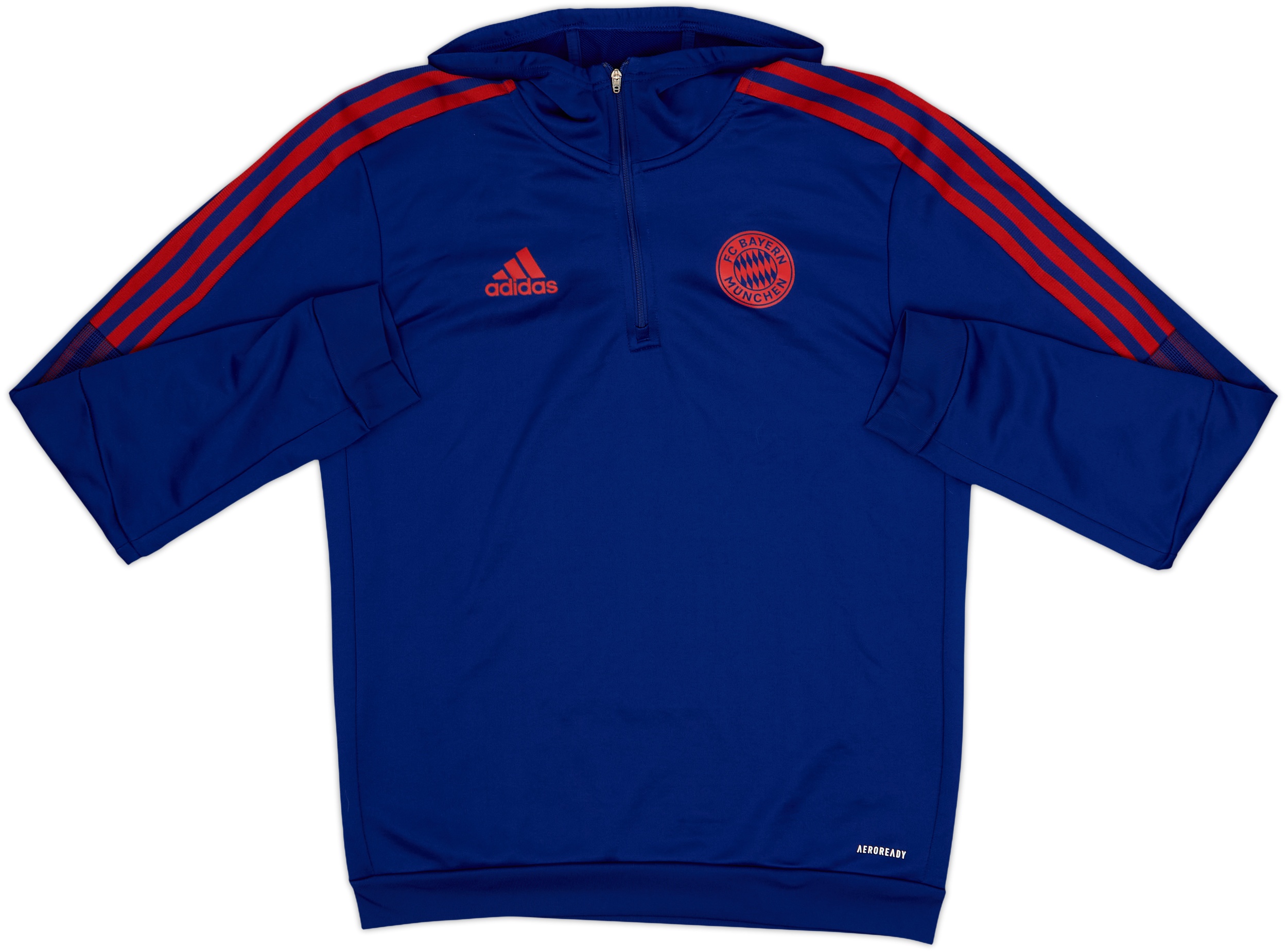2021-22 Bayern Munich adidas 1/4 Zip Training Top - 8/10 - (S)