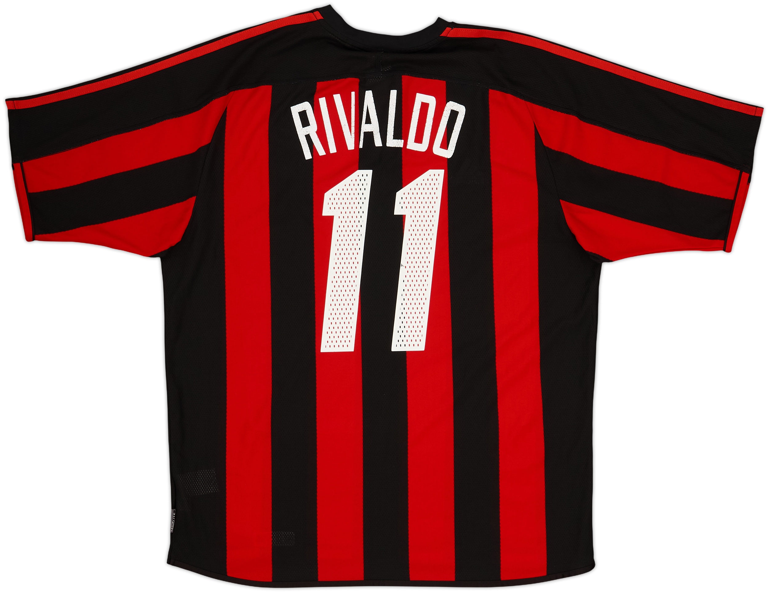 ACミラン RIVALDO 11番 シャツ　サイズL 2003-04 AC Milan Home Shirt Rivaldo #11 - 6/10 - (L)