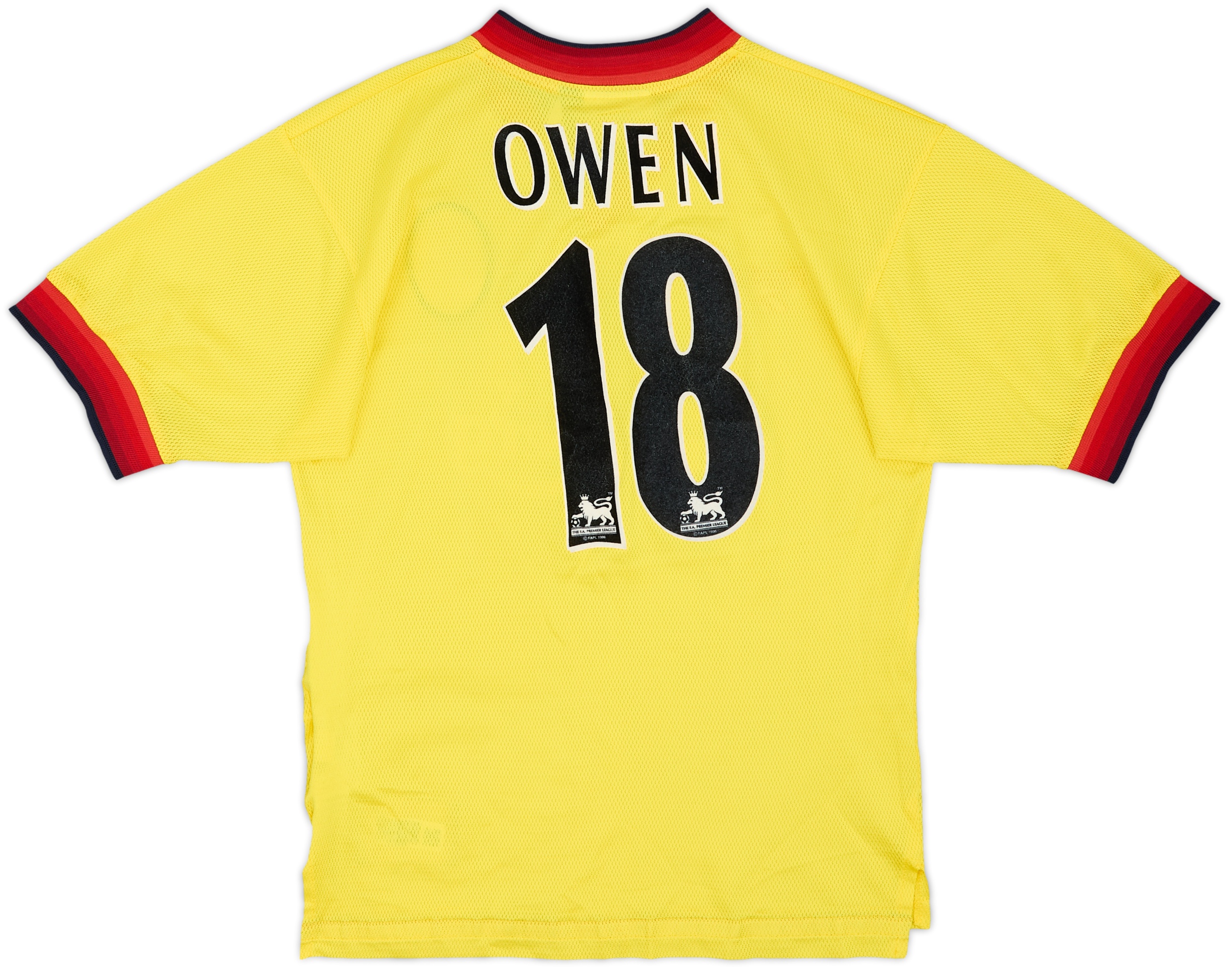 1997-99 Liverpool Away Shirt Owen #18 - 8/10 - (S)