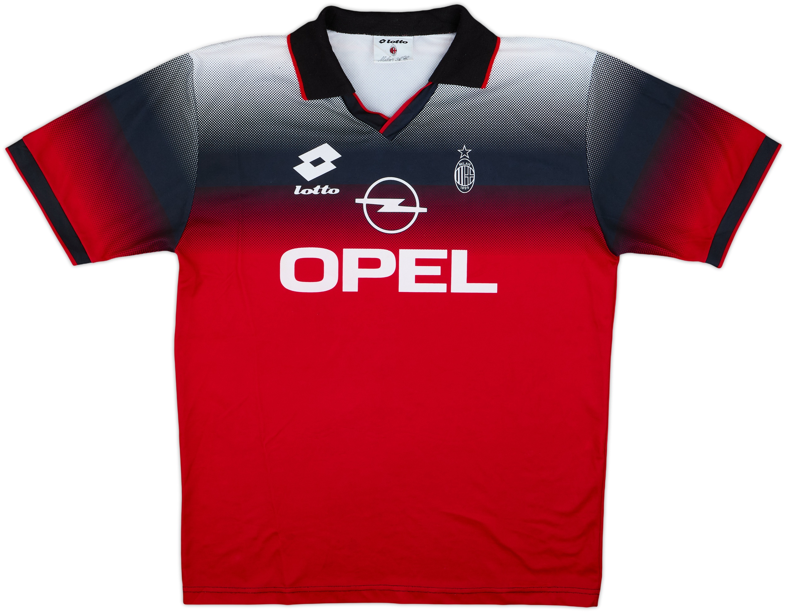 1996-97 AC Milan Lotto Training Shirt - 8/10 - (XL)