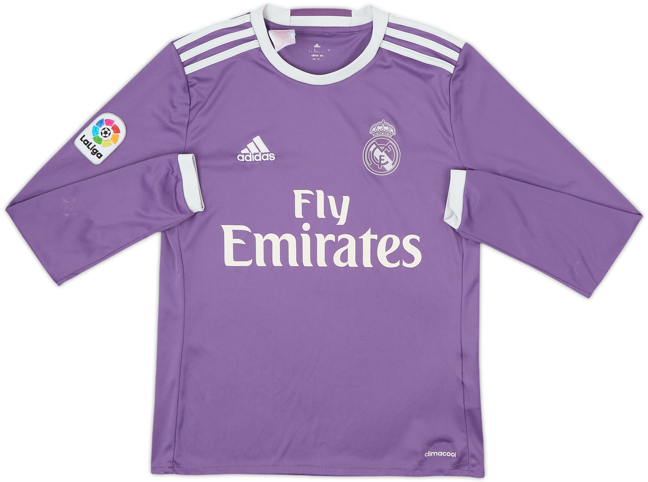 2016-17 Real Madrid Away L/S Shirt - 5/10 - (L.Boys)