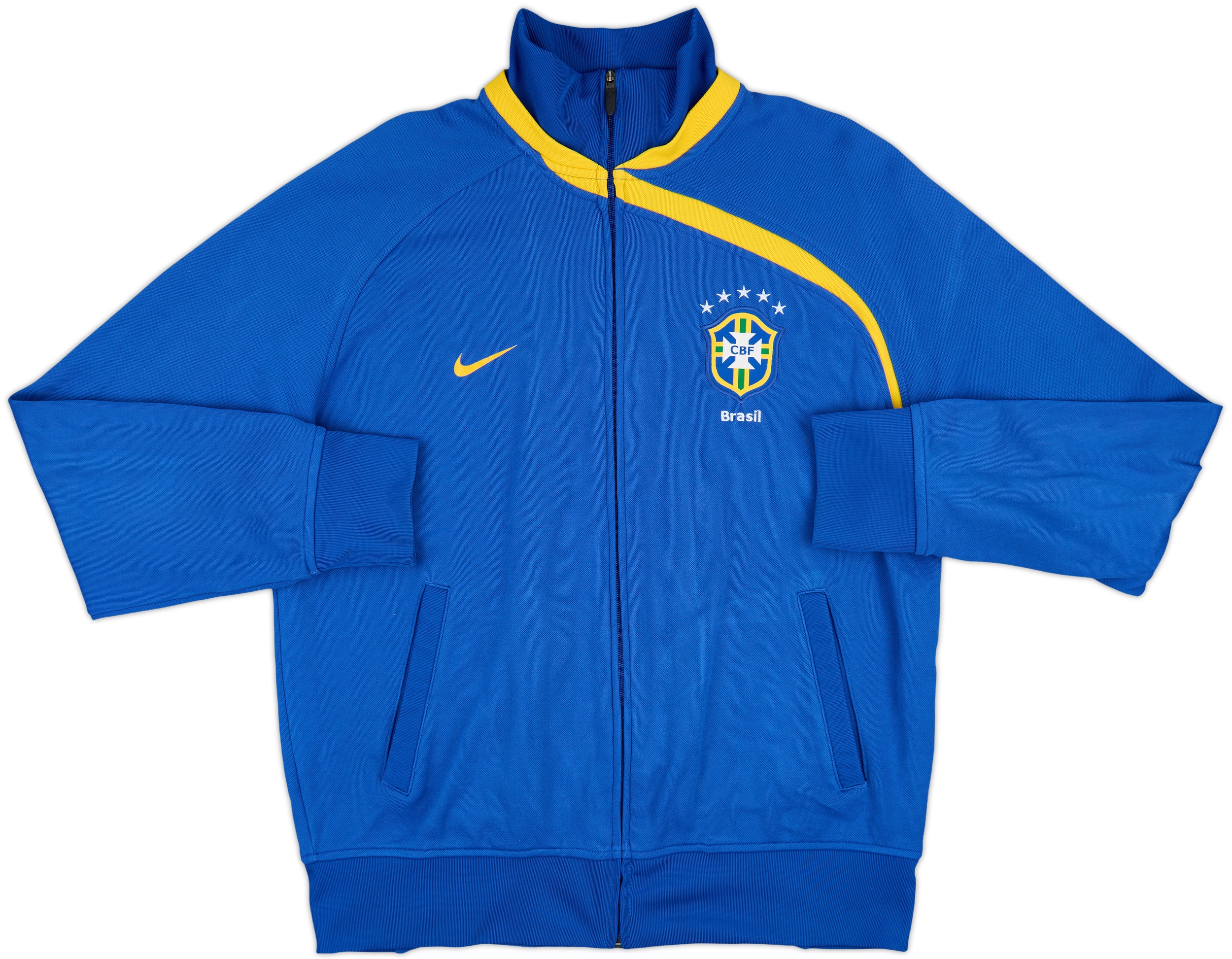 2008-09 Brazil Nike Track Jacket - 8/10 - (XL)