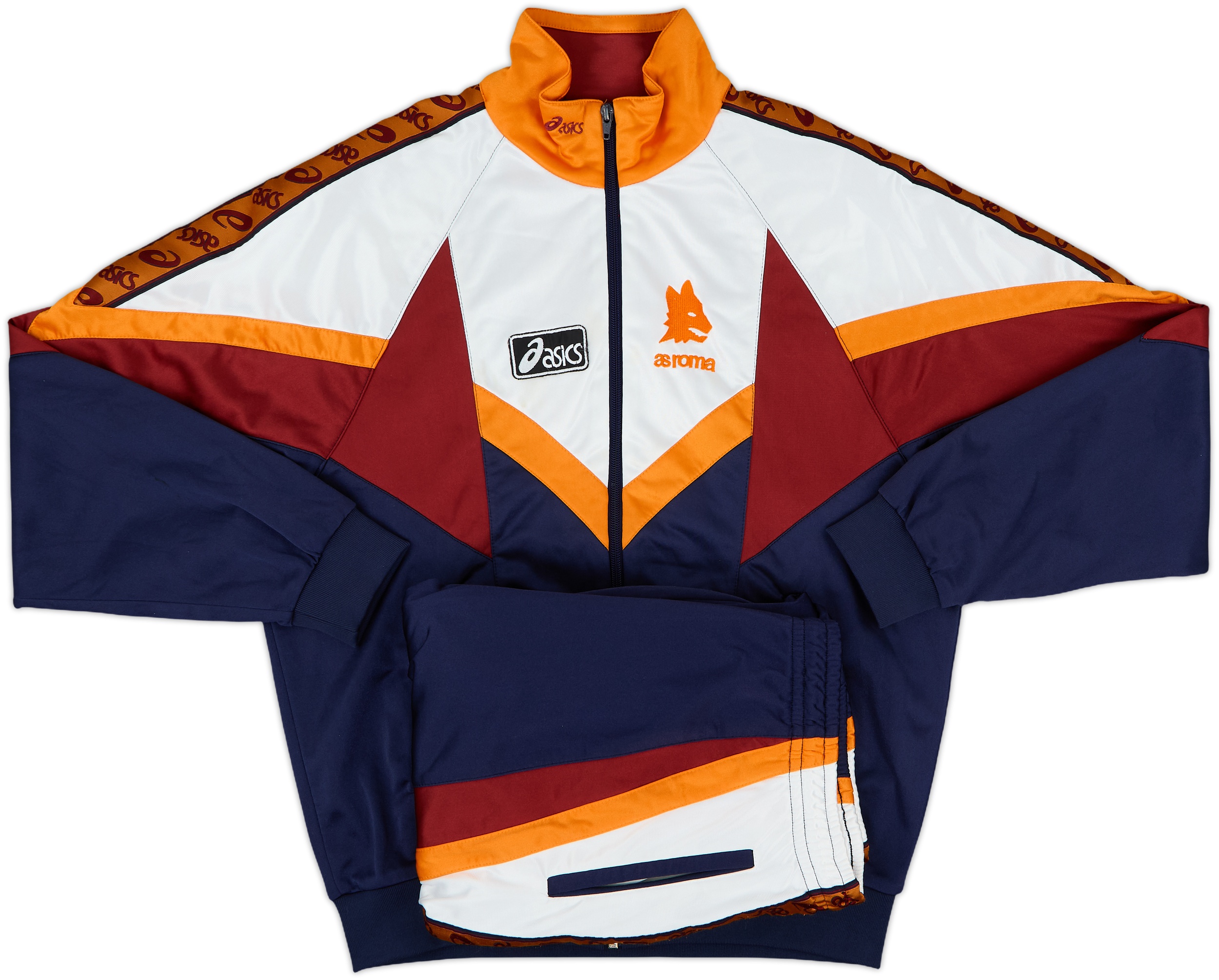 【誠実】 Tracksuit Asics Roma 1994-95 - (L) - 8/10 応援グッズ