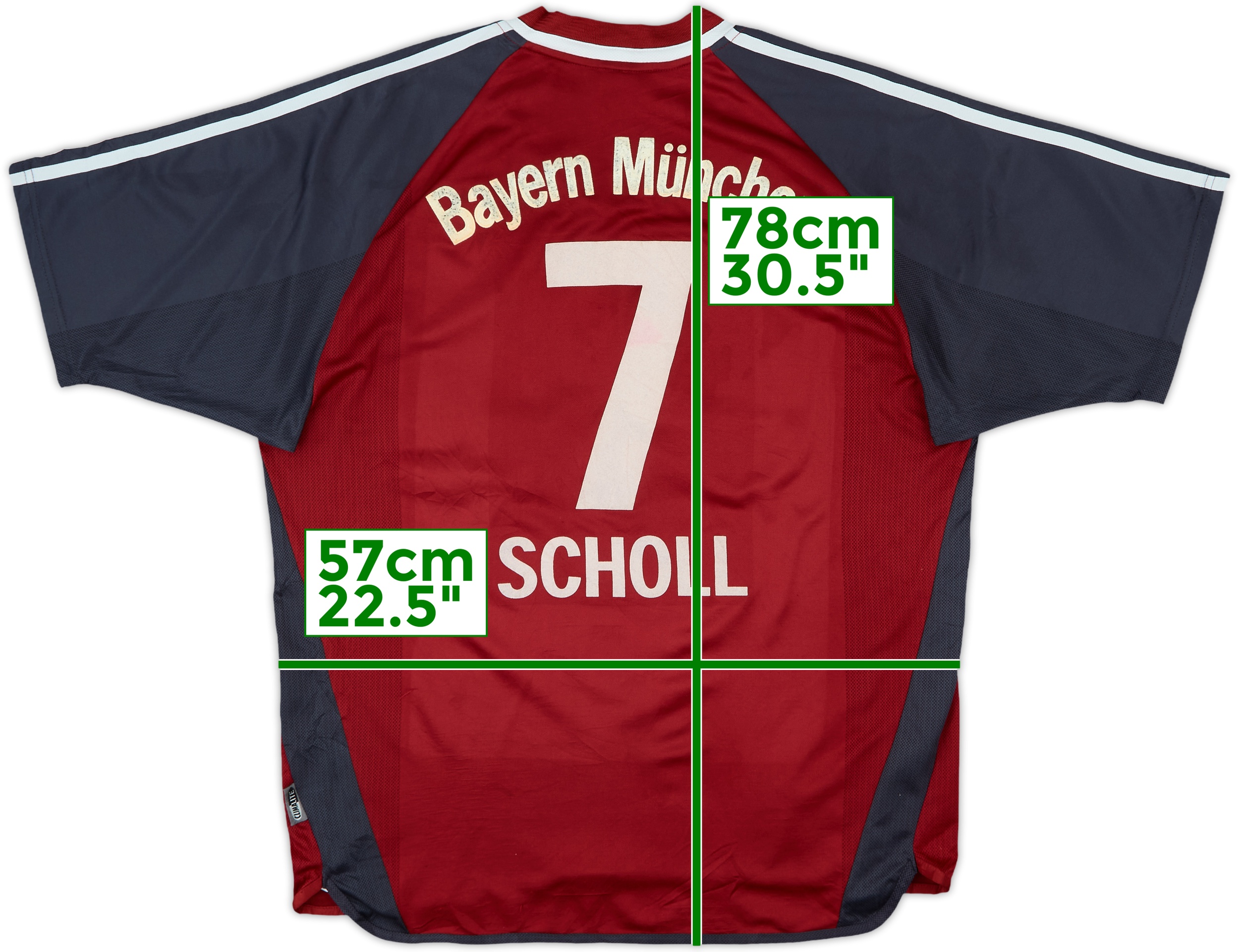 バイエルンミュンヘン #7 Scholl 1997 1999 ゲームシャツ XL