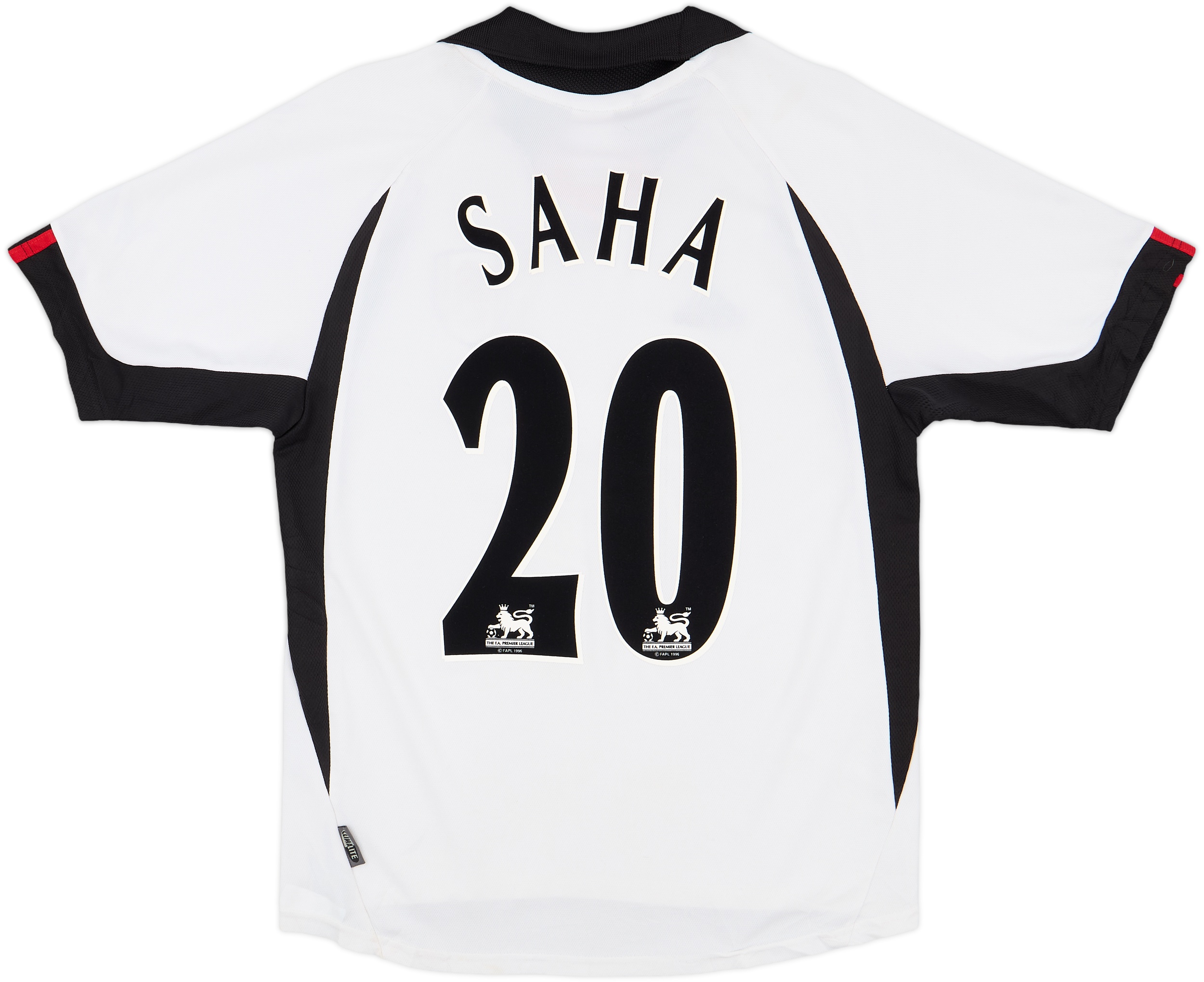 2001-02 Fulham Home Shirt Saha #20 - 8/10 - (S)