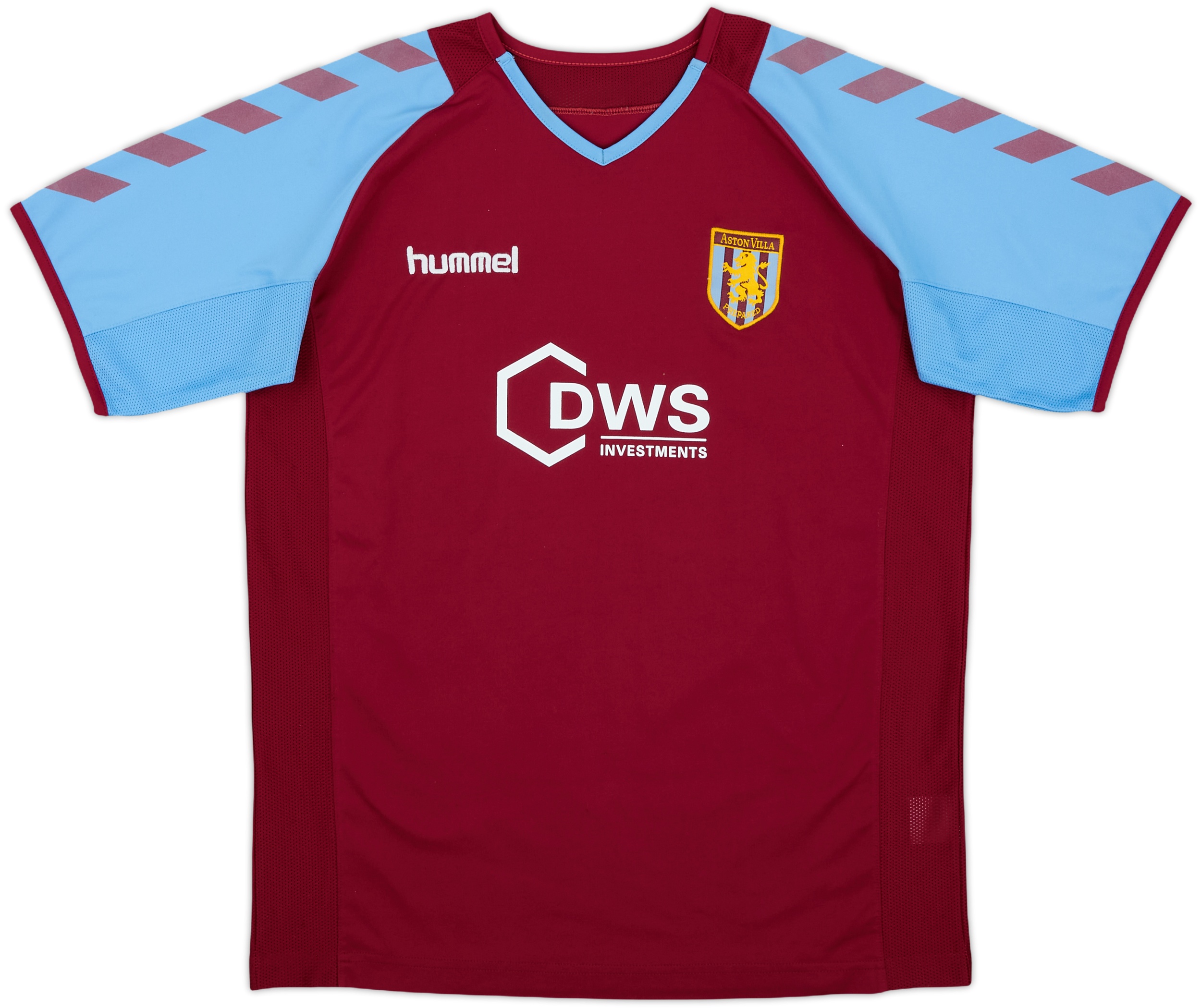 ウェア hummel - Hummel Aston Villa FC football shirts Hummel 1987-89 Aston Villa Match Issue Away Shirt - Football