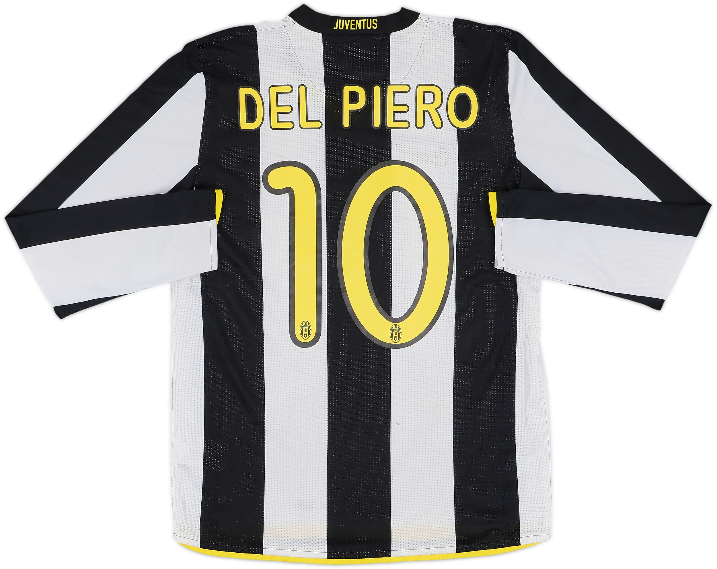 2008-09 Juventus Home L/S Shirt Del Piero #10 - 7/10 - (M)