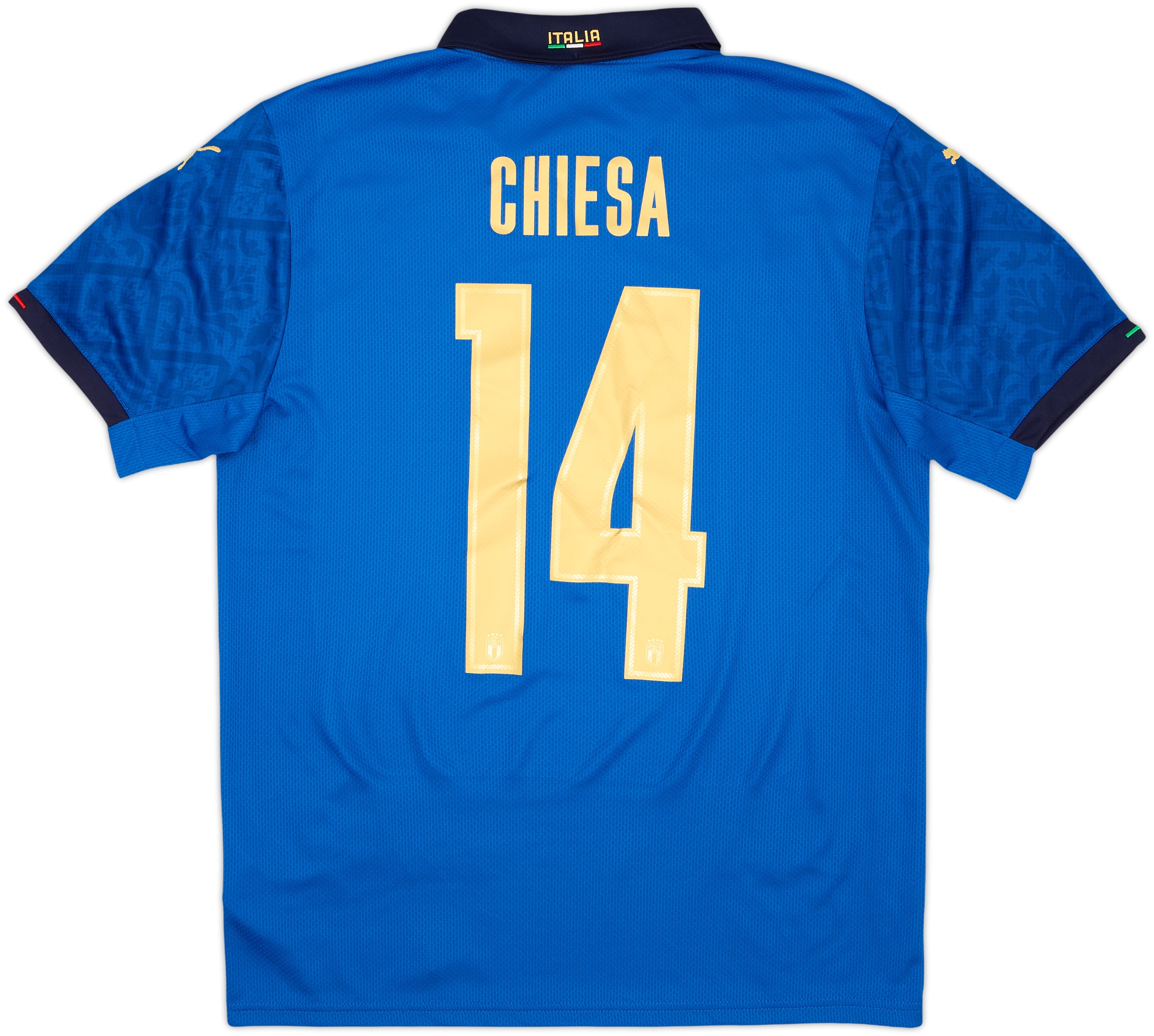 PUMA イタリア代表 EURO2020 FEDERICO CHIESA 14 2020-21 Italy Home Shirt Chiesa #14 (M)