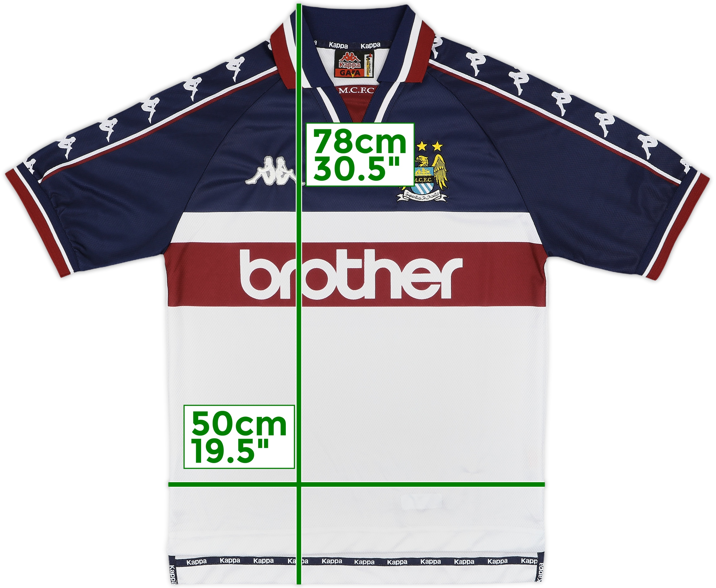 ウェア Manchester City 98/99 Away Jersey Manchester City 98-99 Away - SPORT PALACE