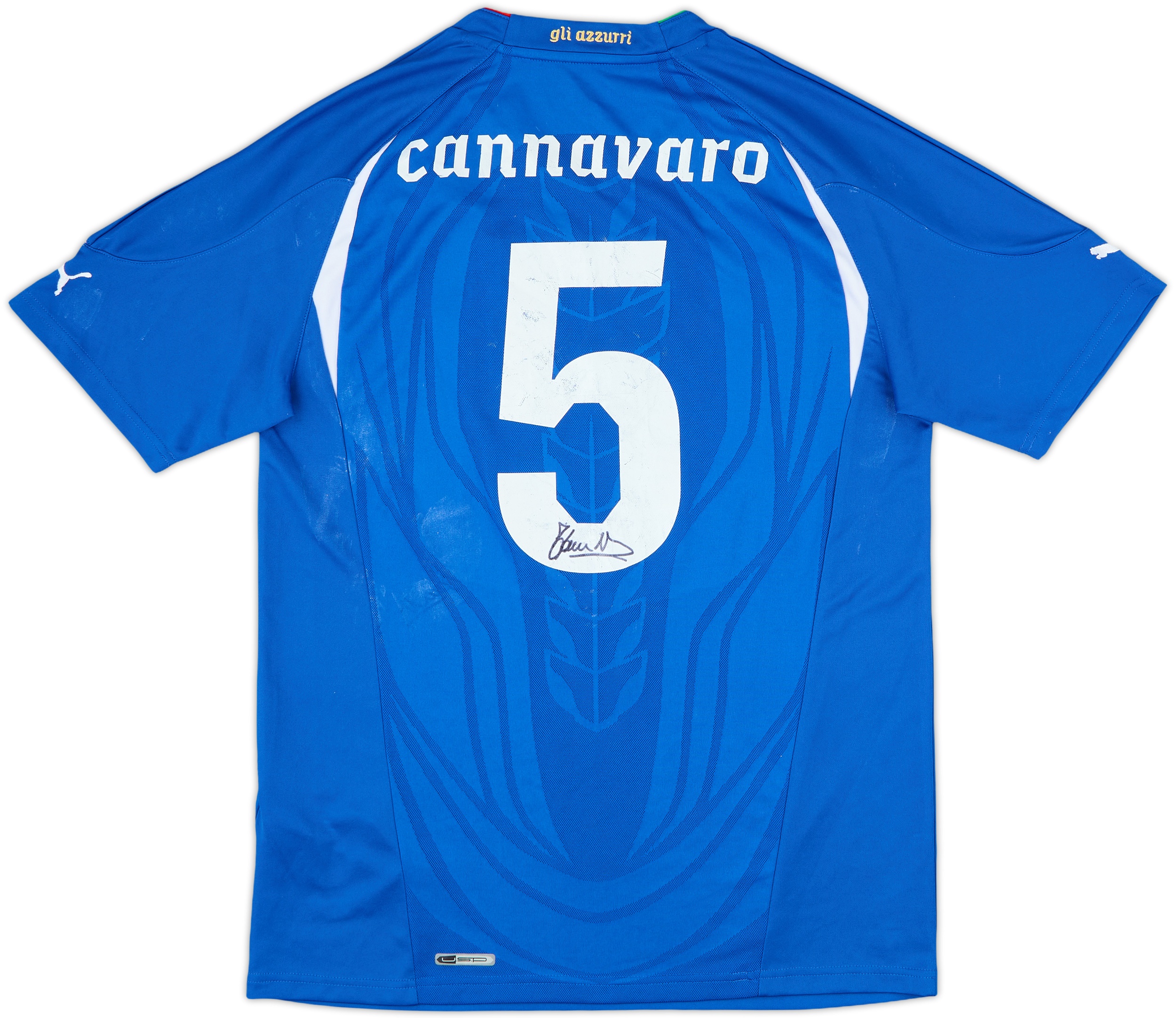 ウェア ITALIA #4 CANNAVARO 1997-98 Italy Nike Cannavaro #4 match-issue long-sleeve