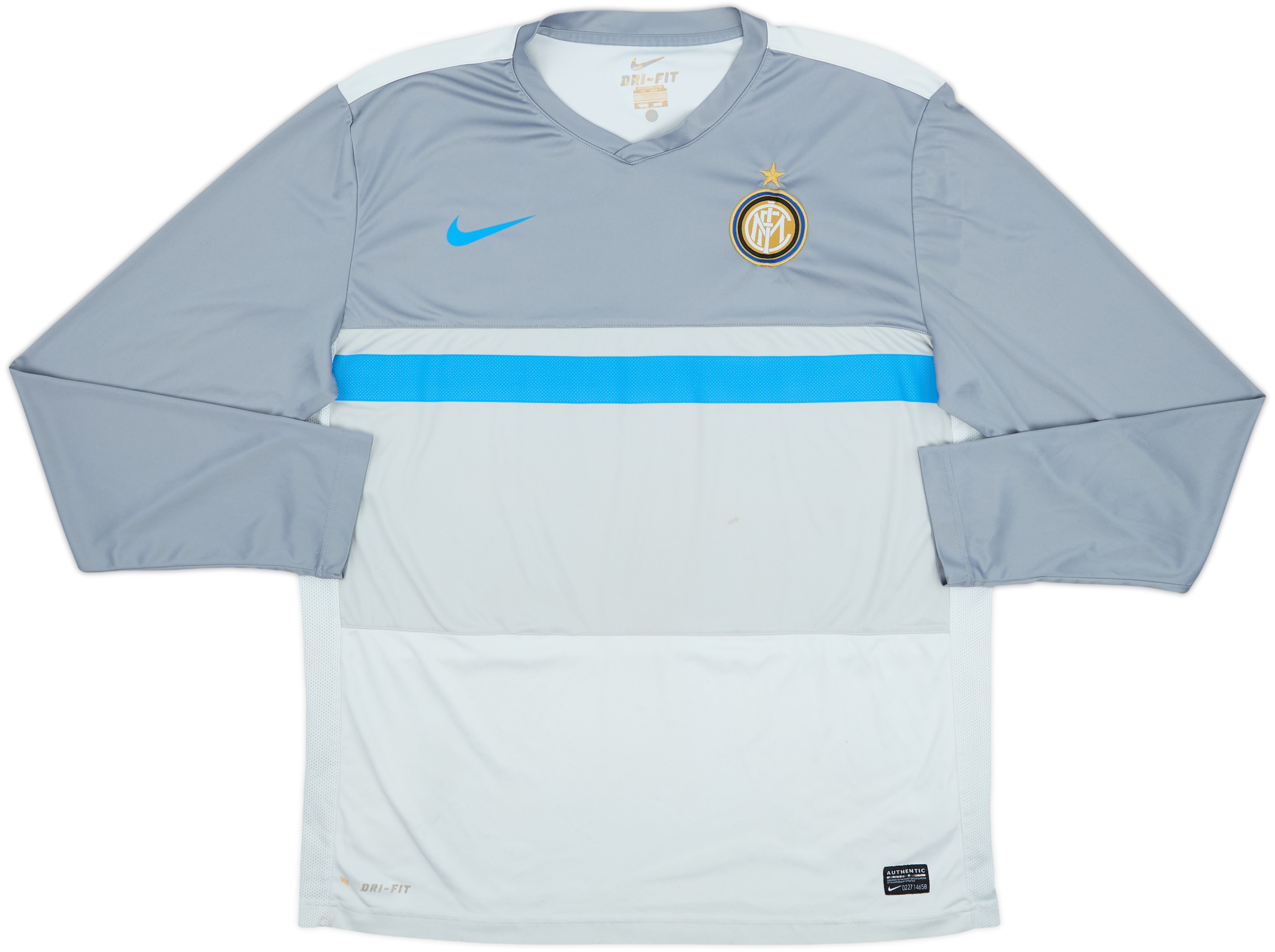 ウェア 2011-12 NIKE Inter milan L/S game shirts 2011-12 Inter Milan Nike Training L/S Shirt - 7/10 - (XL)