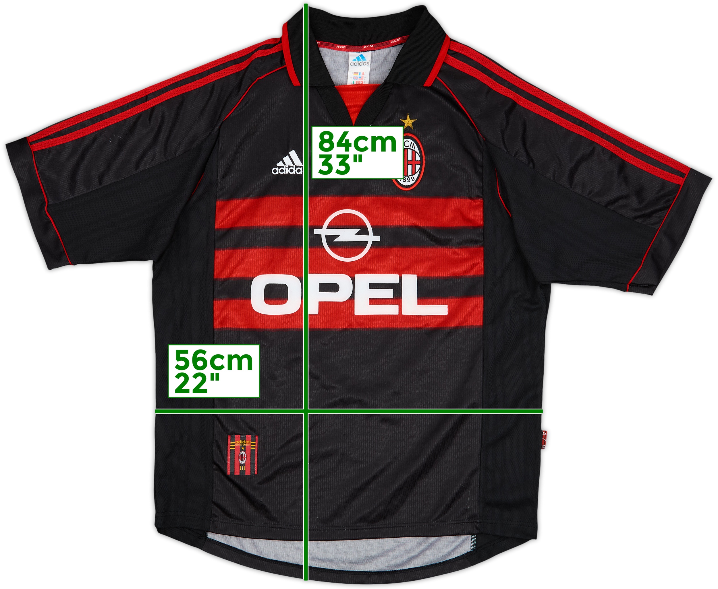 1997-98 AC Milan Fourth Shirt - 8/10 - (L)