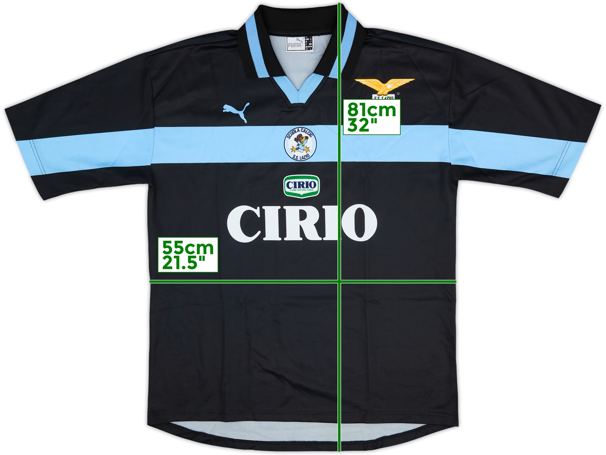 1998-00 Lazio Home Shirt Nesta #13 - 8/10 - (XL)