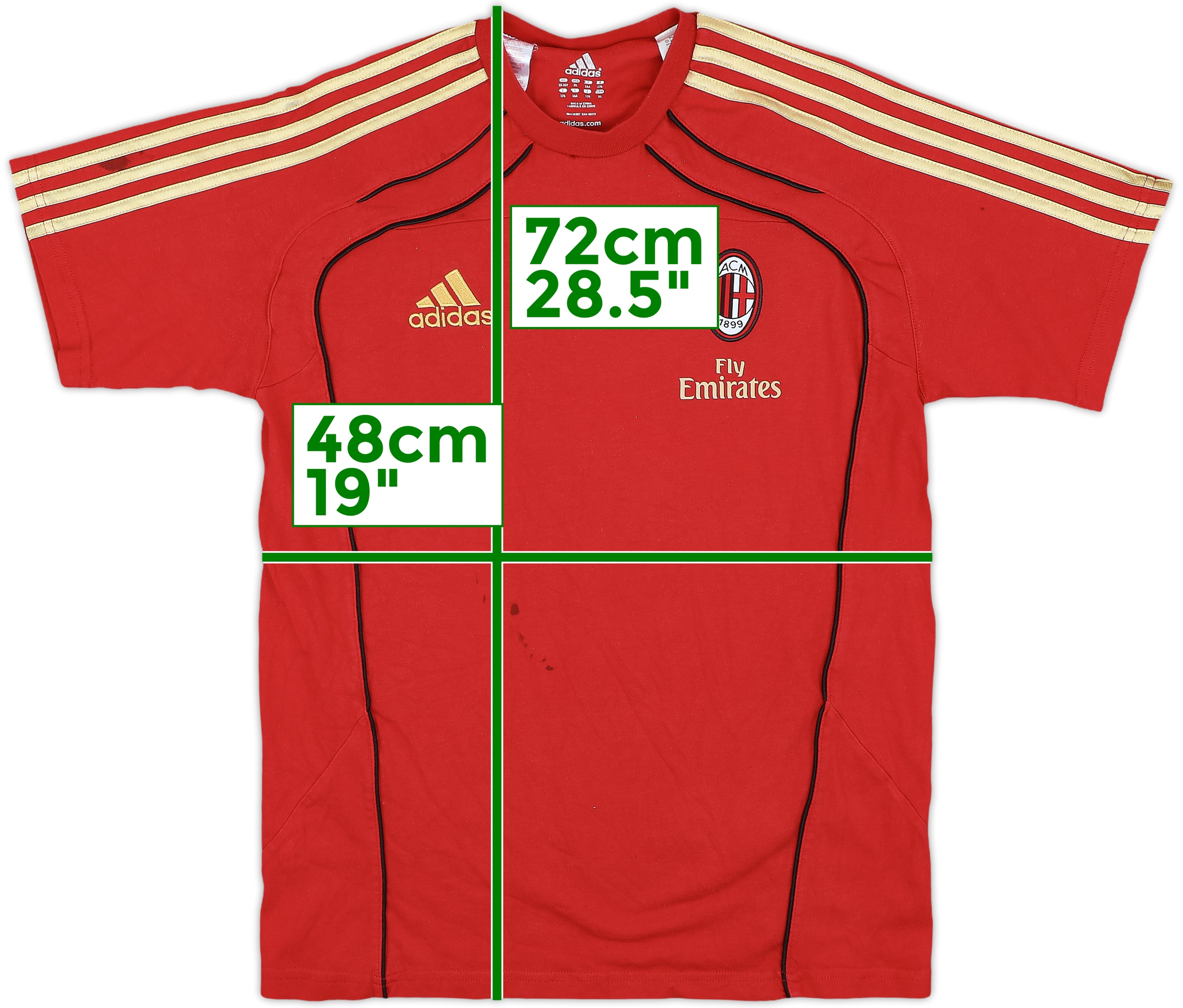 11年製adidas AC Milan Fly Emiratesレアunisex 11年製adidas AC Milan Fly Emiratesレアunisex