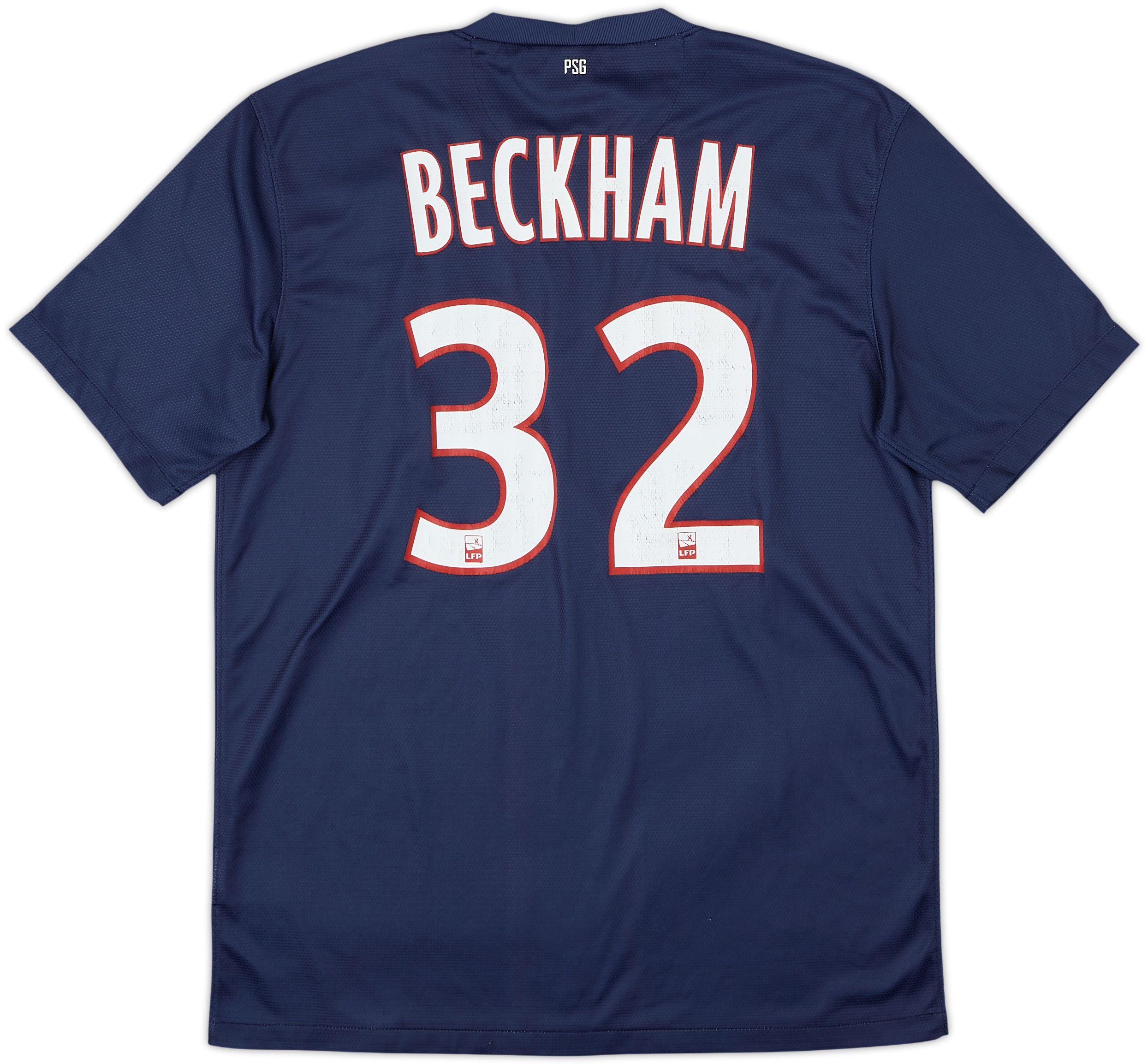 2012-13 Paris Saint-Germain Home Shirt Beckham #32 - 6/10 - (M)