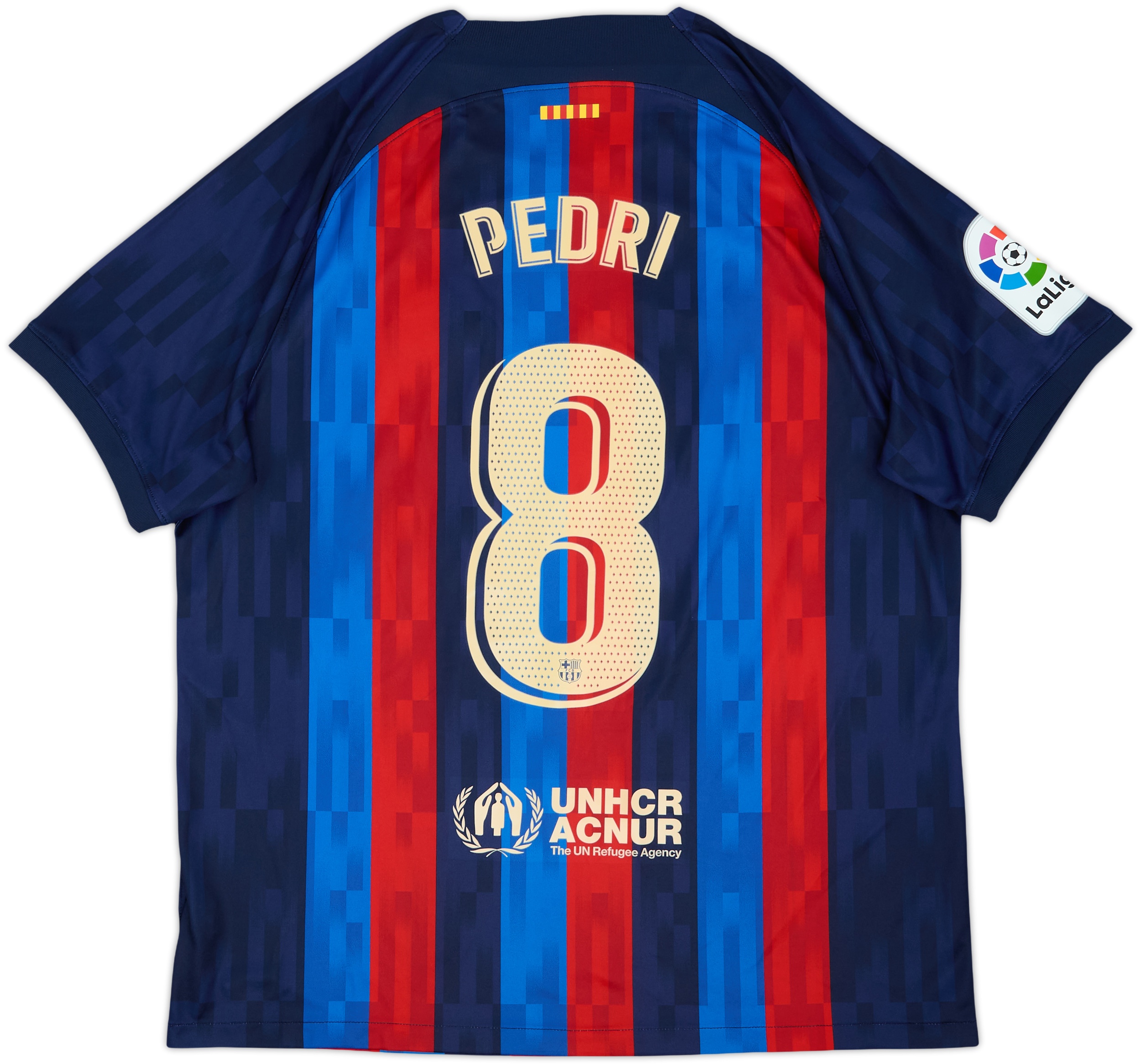 2022-23 Barcelona Home Shirt Pedri #8 - 10/10 - (XL)