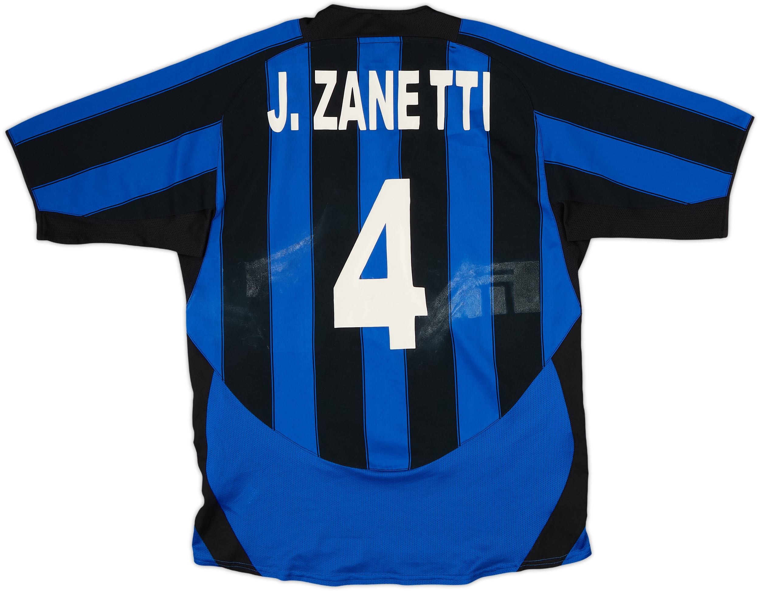 2003-04 Inter Milan Home Shirt Zanetti #4 - 4/10 - (M)