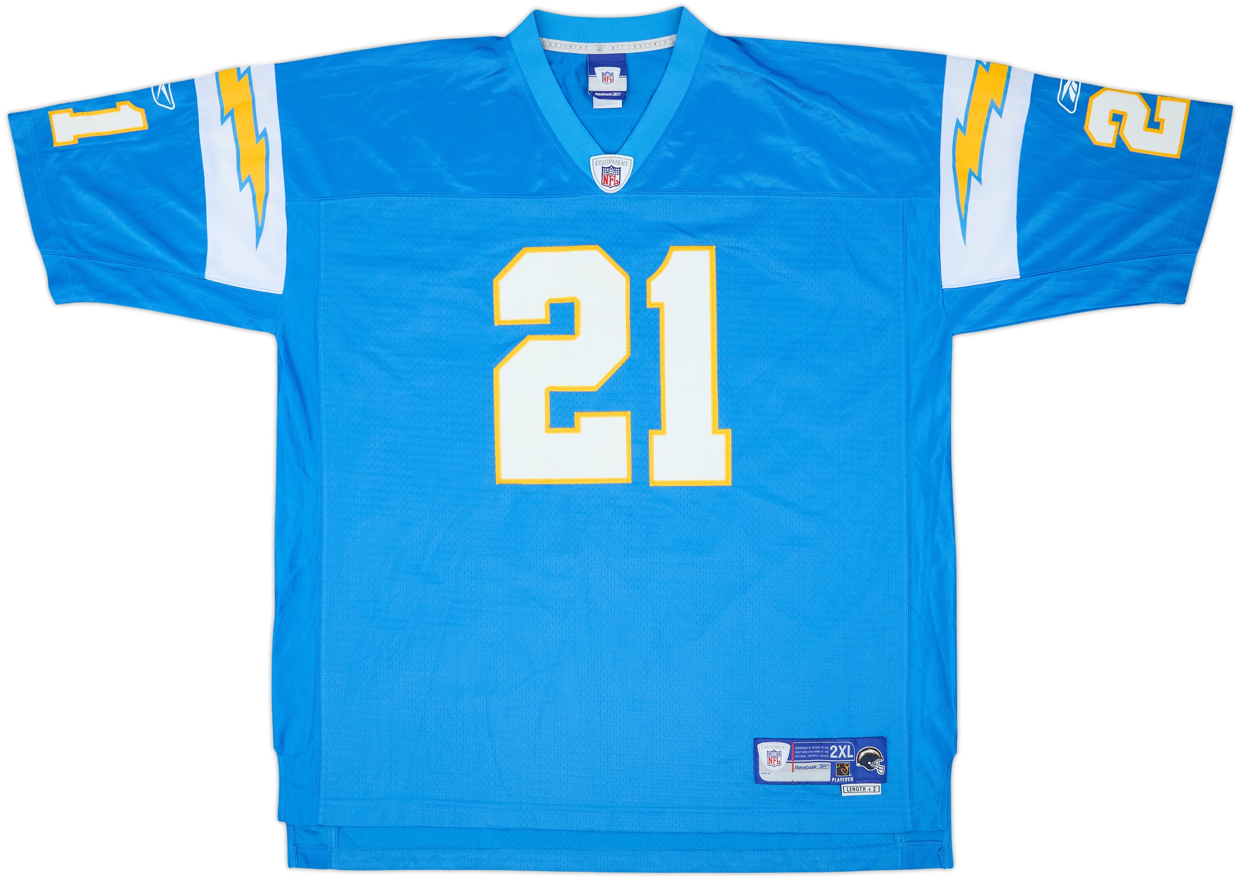 2005-06 San Diego Chargers Tomlinson #21 Reebok Premier Alternate