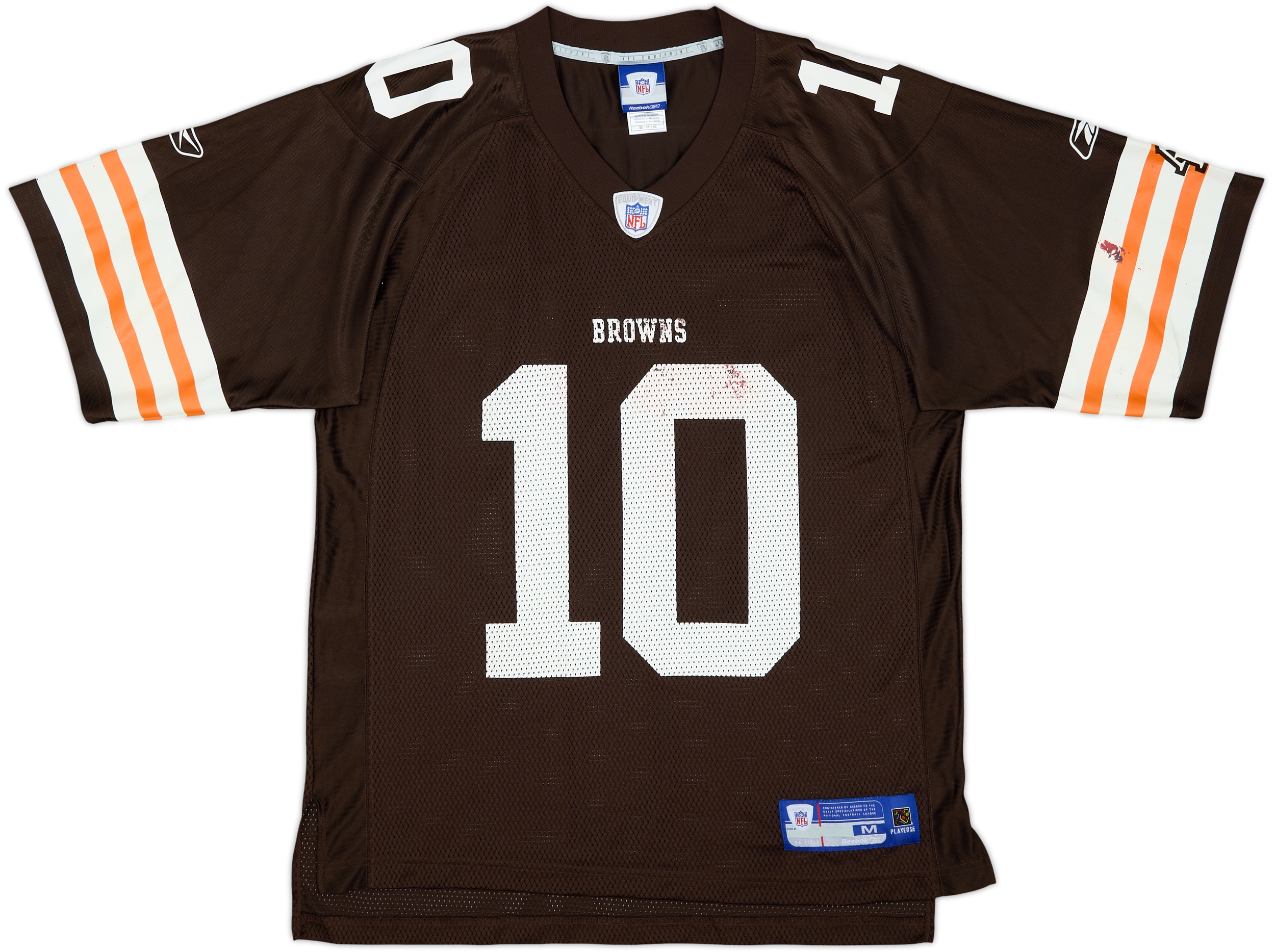 2007 Cleveland Browns Quinn #10 Reebok On Field Home Jersey - 6/10