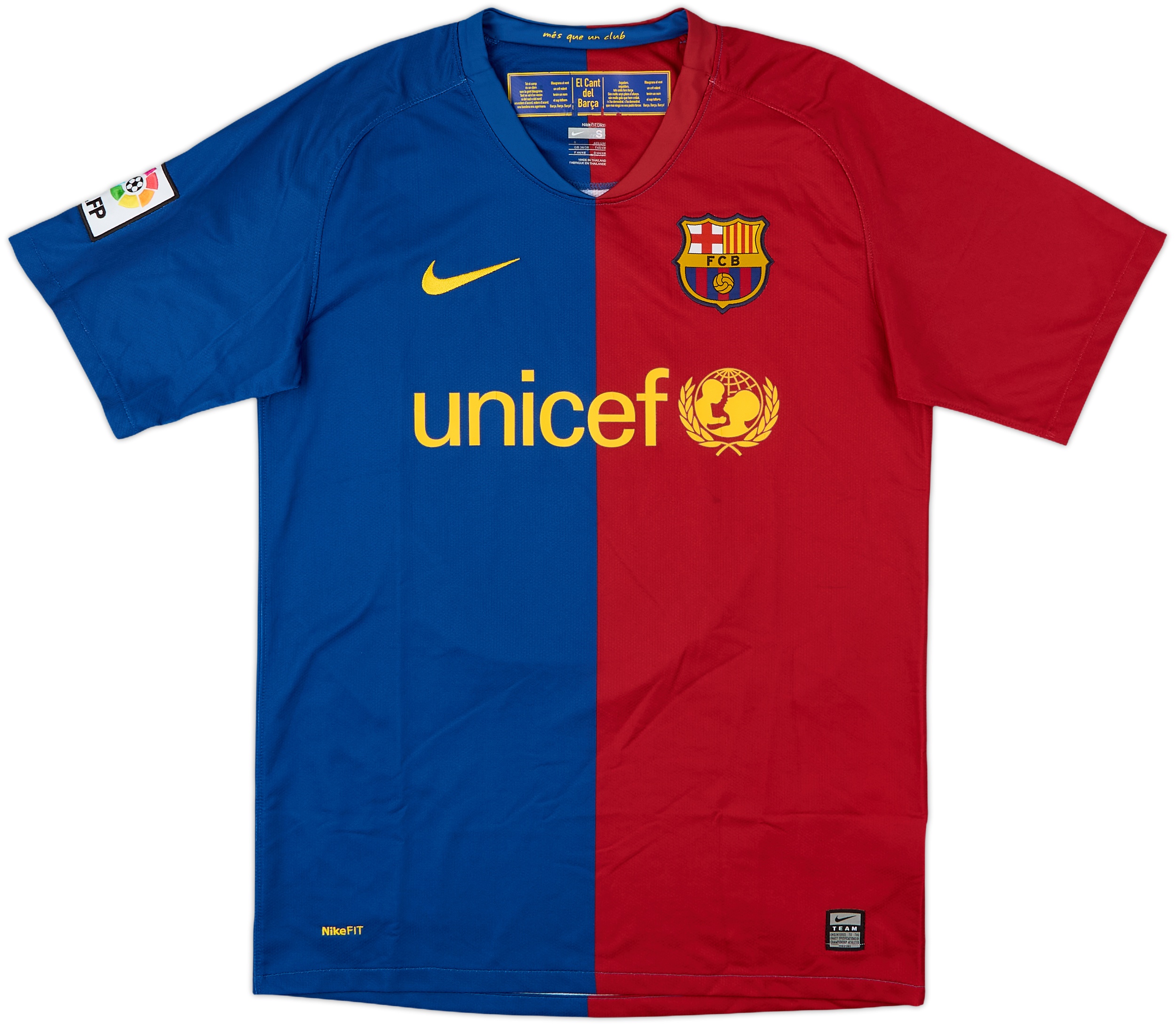 【2008〜2009シーズンFC Barcelona サイン入りユニフォーム】 メッシ直筆サイン入りバルセロナ08/09ホームユニフォーム | THE