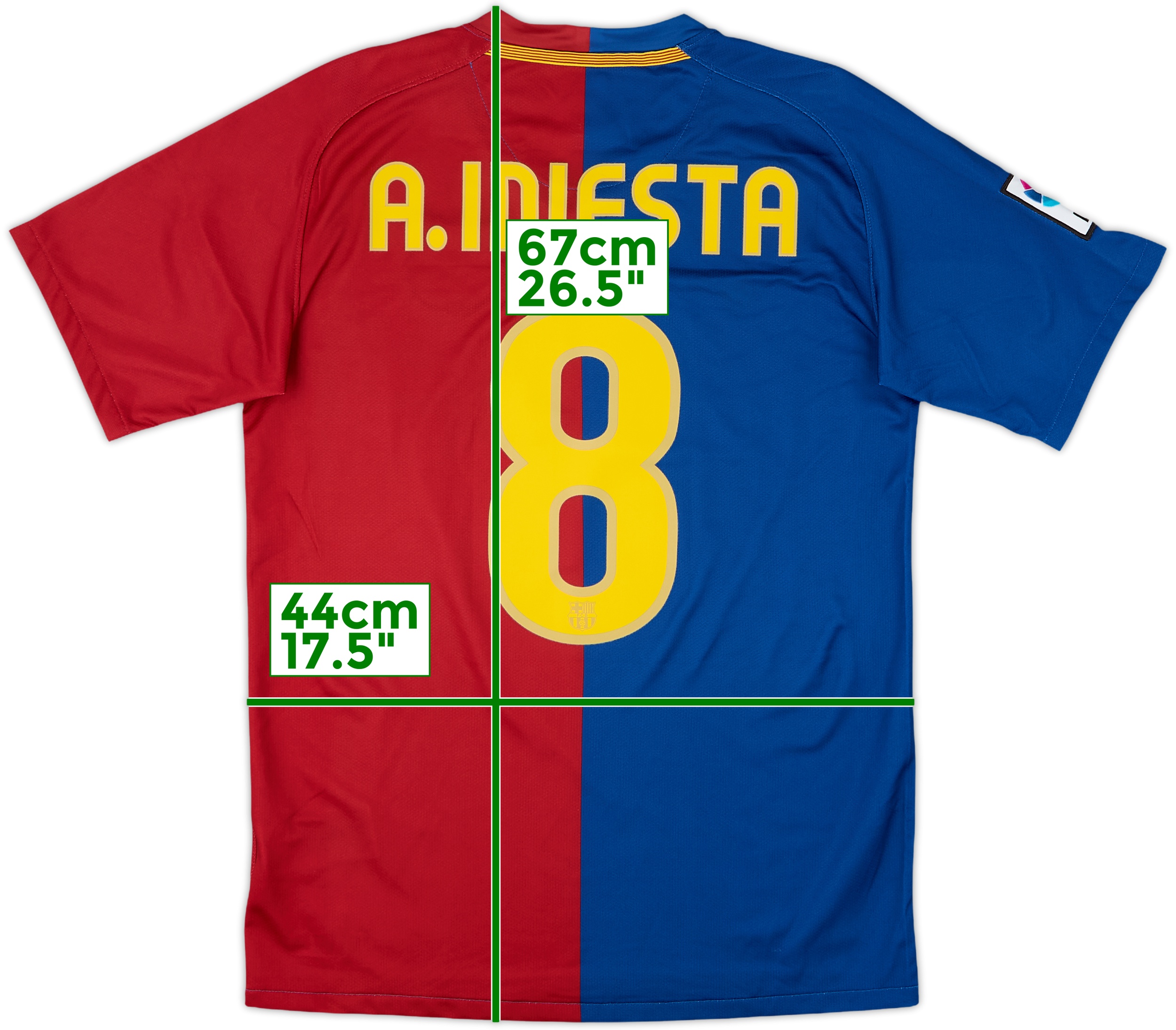 A. INIESTA 直筆サイン入りシャツ 8番 イニエスタ A. INIESTA 直筆サイン入りシャツ 8番 イニエスタ アンドレス